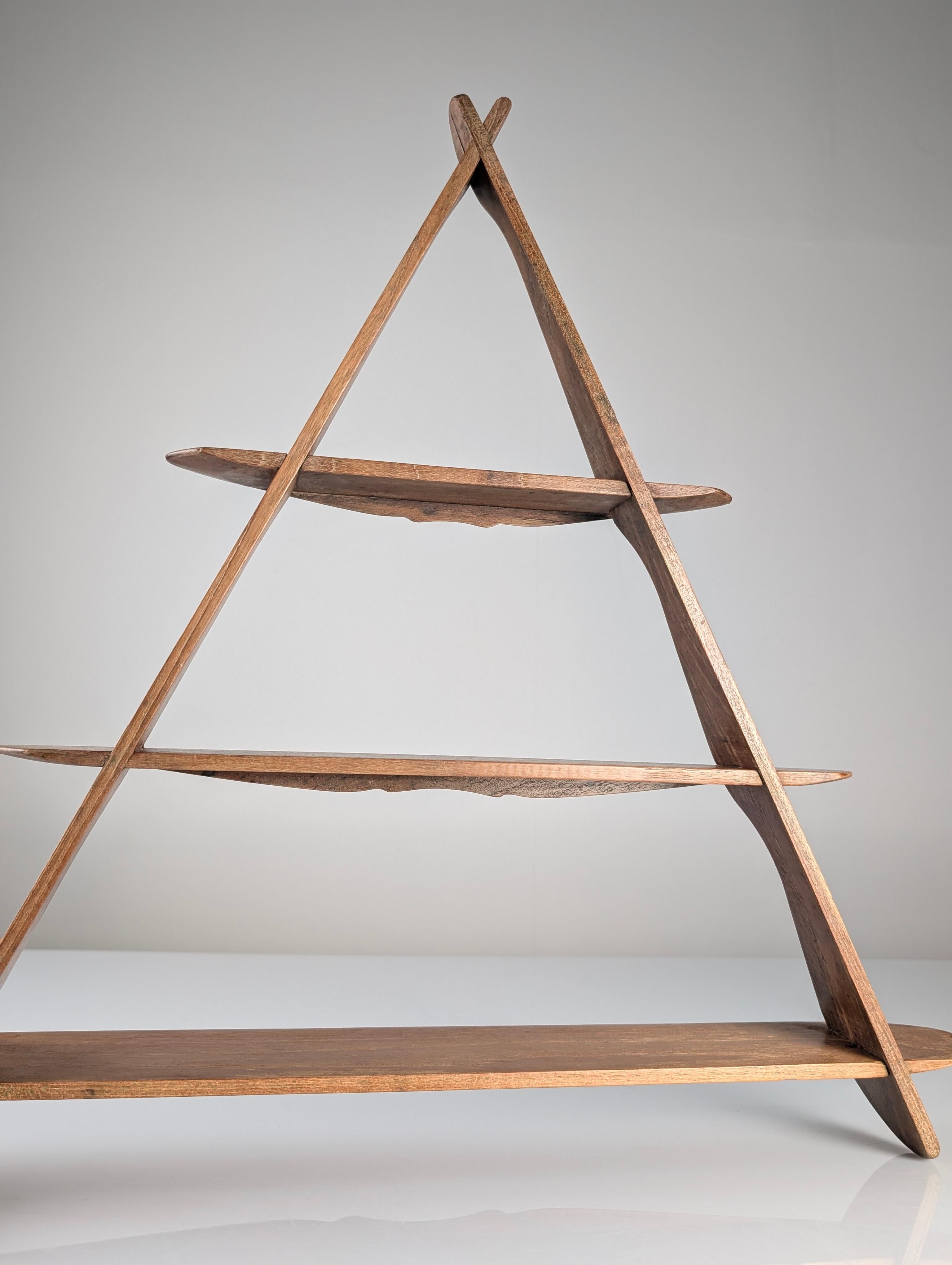 Wall Shelf Attributed to Peder Moos, Denmark, 1950s For Sale 8