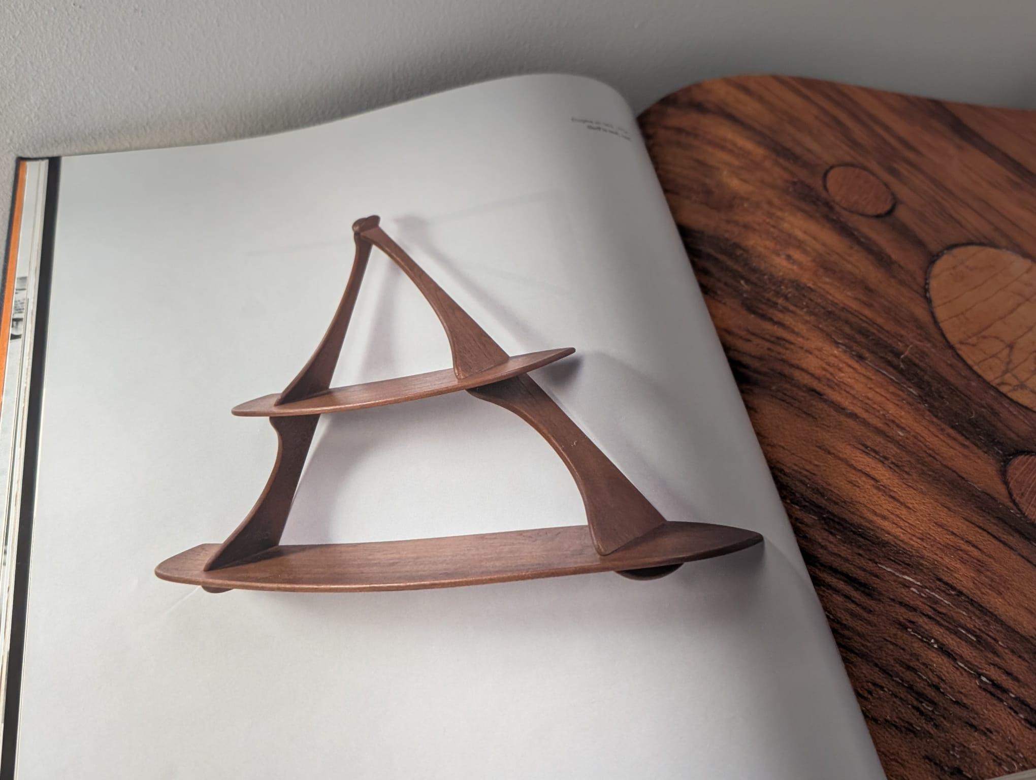 Wall Shelf Attributed to Peder Moos, Denmark, 1950s For Sale 9