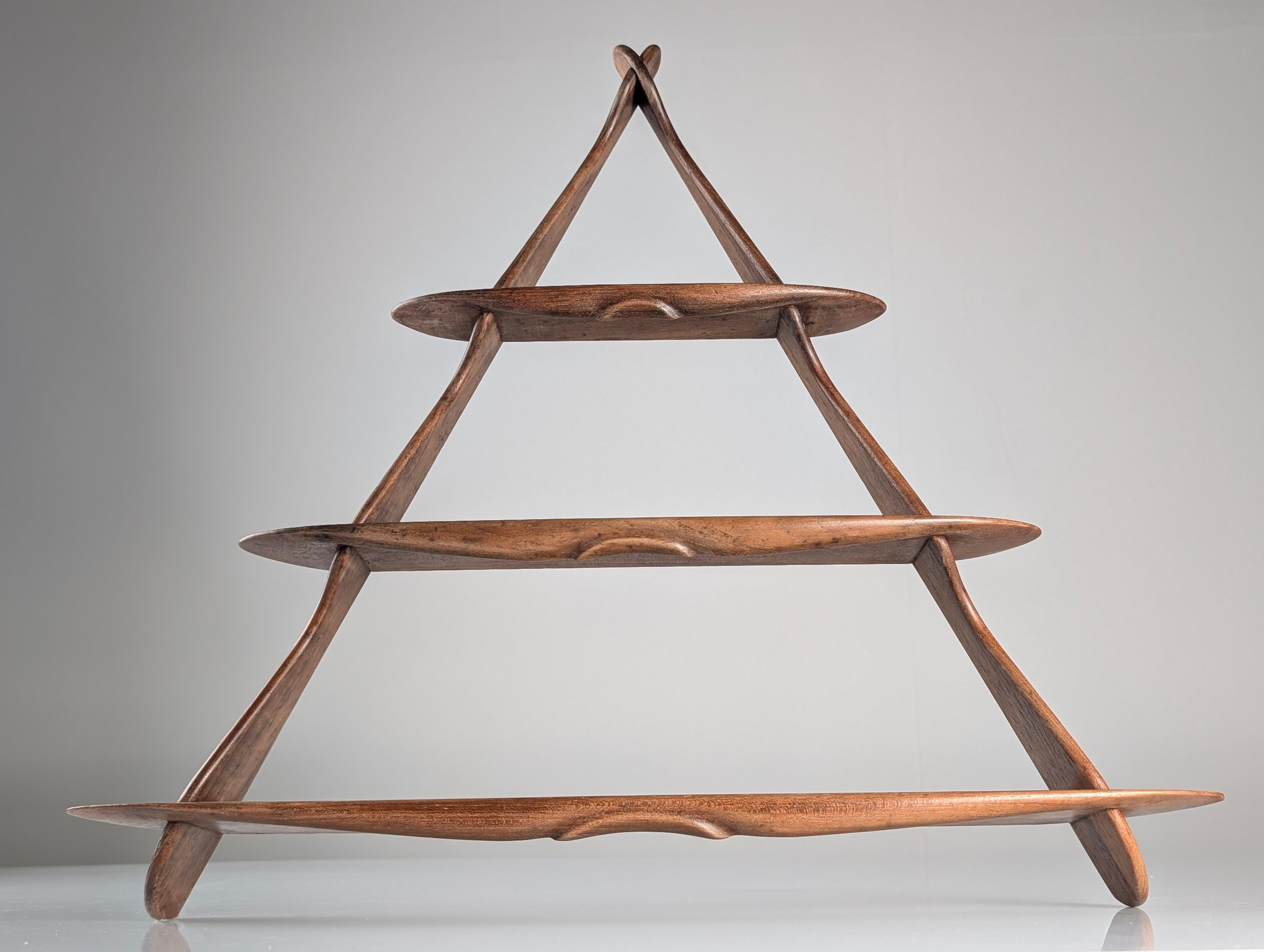 Danish Wall Shelf Attributed to Peder Moos, Denmark, 1950s For Sale