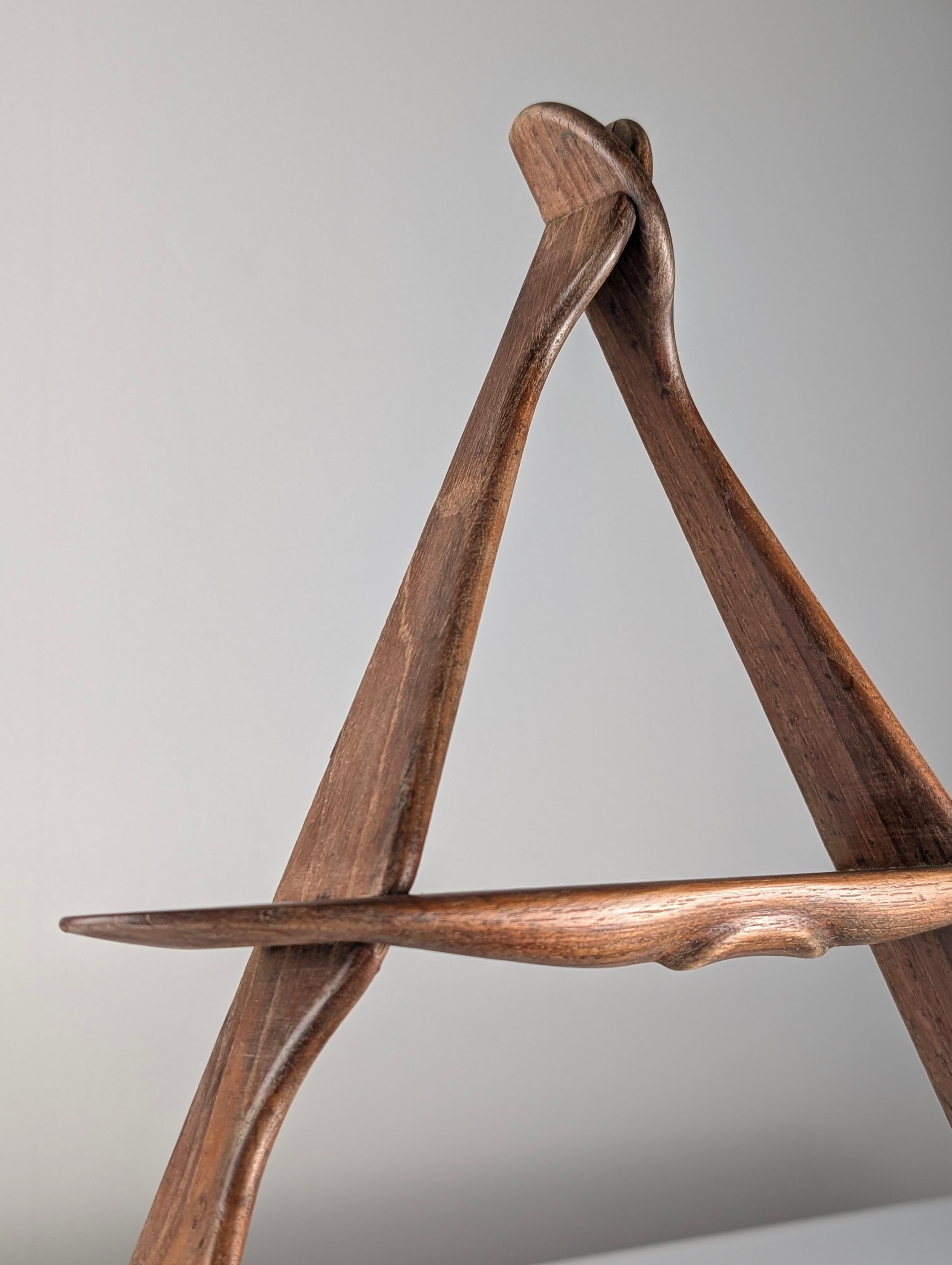 Wall Shelf Attributed to Peder Moos, Denmark, 1950s For Sale 1