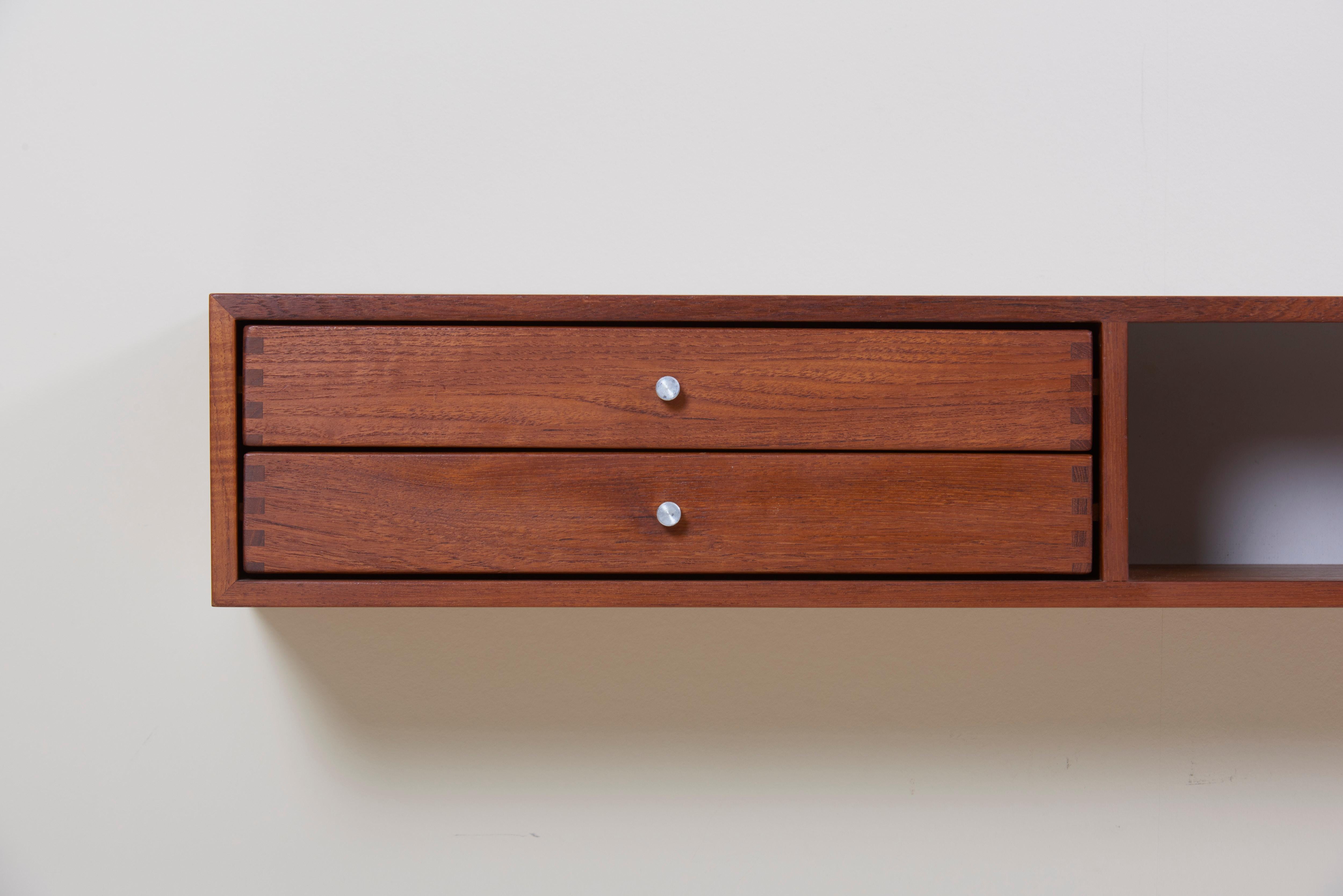 Mid-20th Century Wall Shelf by Aksel Kjersgaard, 1960s