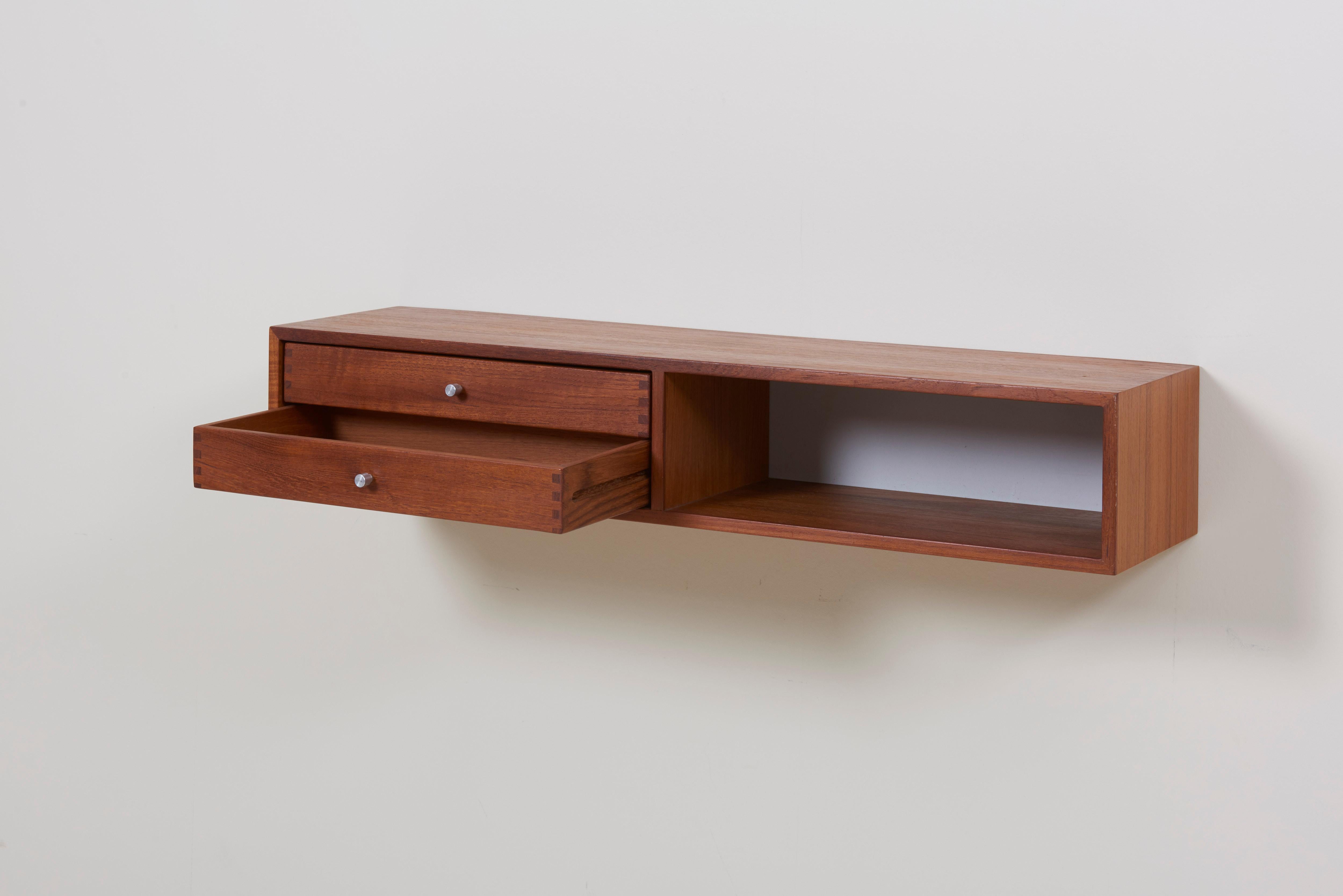 Wood Wall Shelf by Aksel Kjersgaard, 1960s