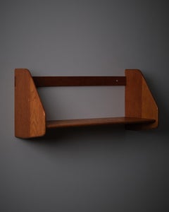 Estantería de pared de Hans J. Wegner para Ry Møbler, Dinamarca, años 50