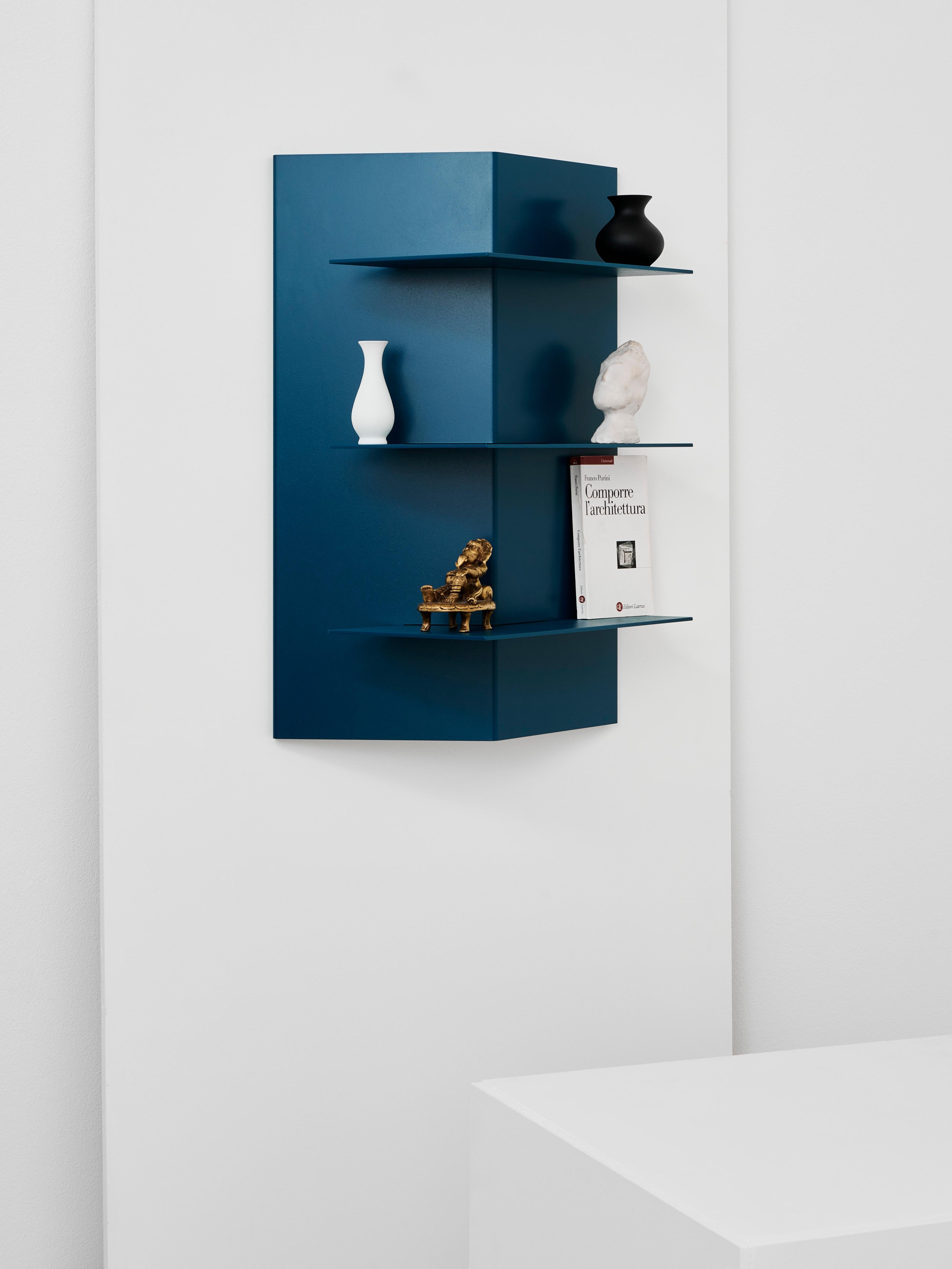 Minimalist Wall Shelf- Folded Handcrafted in Germany by Atelier Ferraro   For Sale