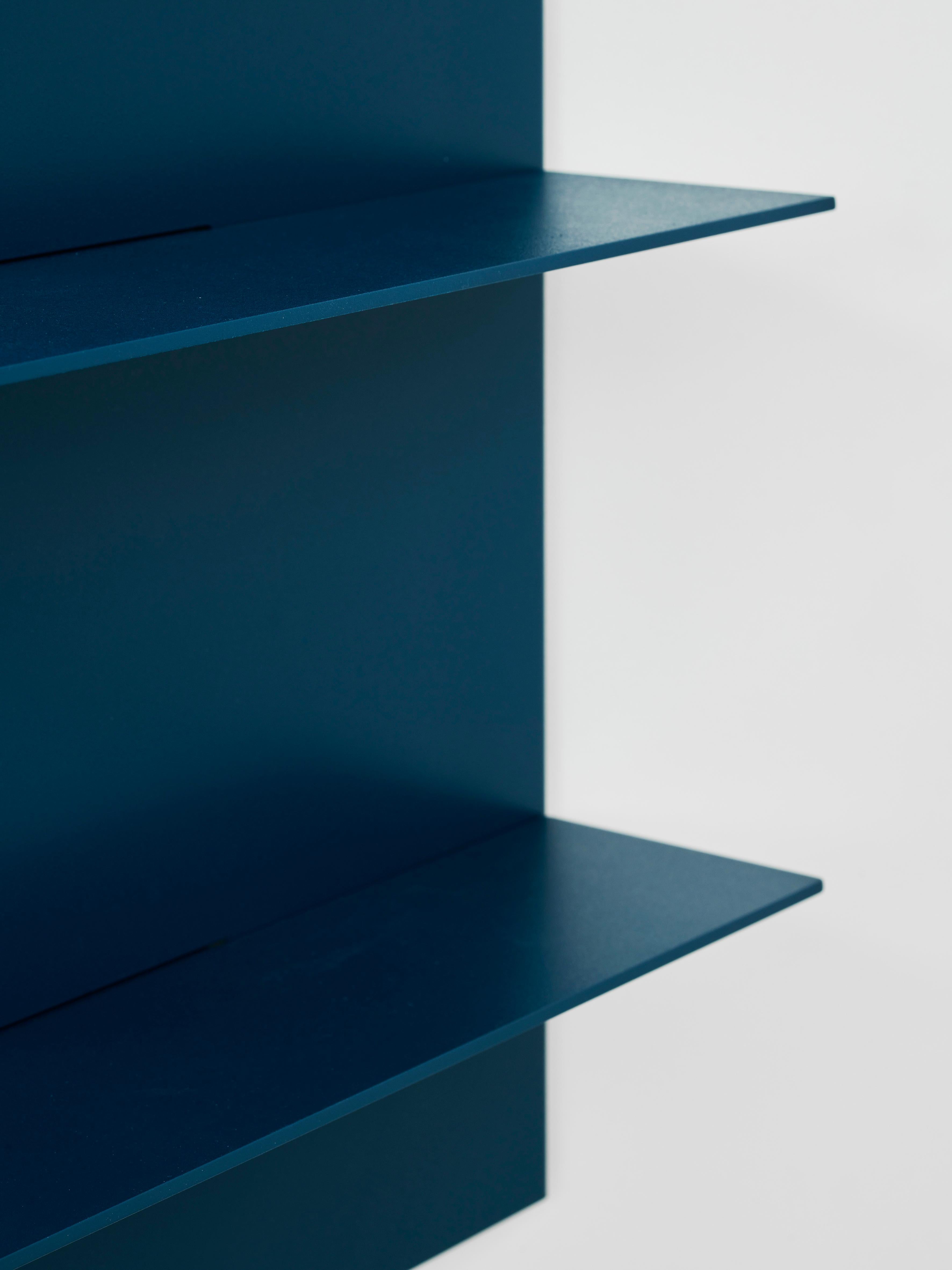 Aluminum Wall Shelf- Folded Handcrafted in Germany by Atelier Ferraro   For Sale