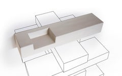 Wandregal Minotti Italia Betondesign DSH - Weißer Beton