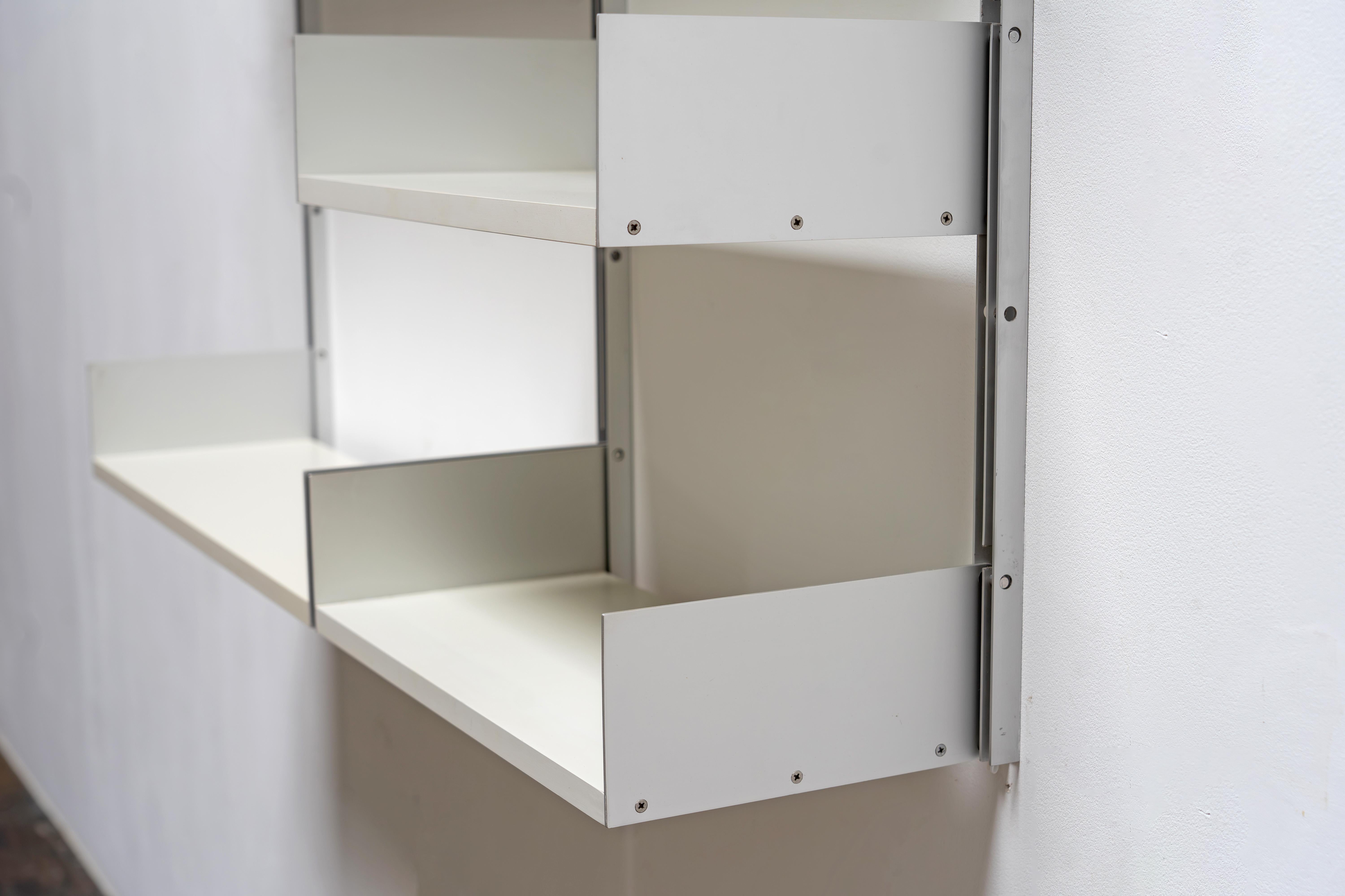 Aluminum Wall Shelf System By Dieter Rams Vitsoe, Model 606, 1960s