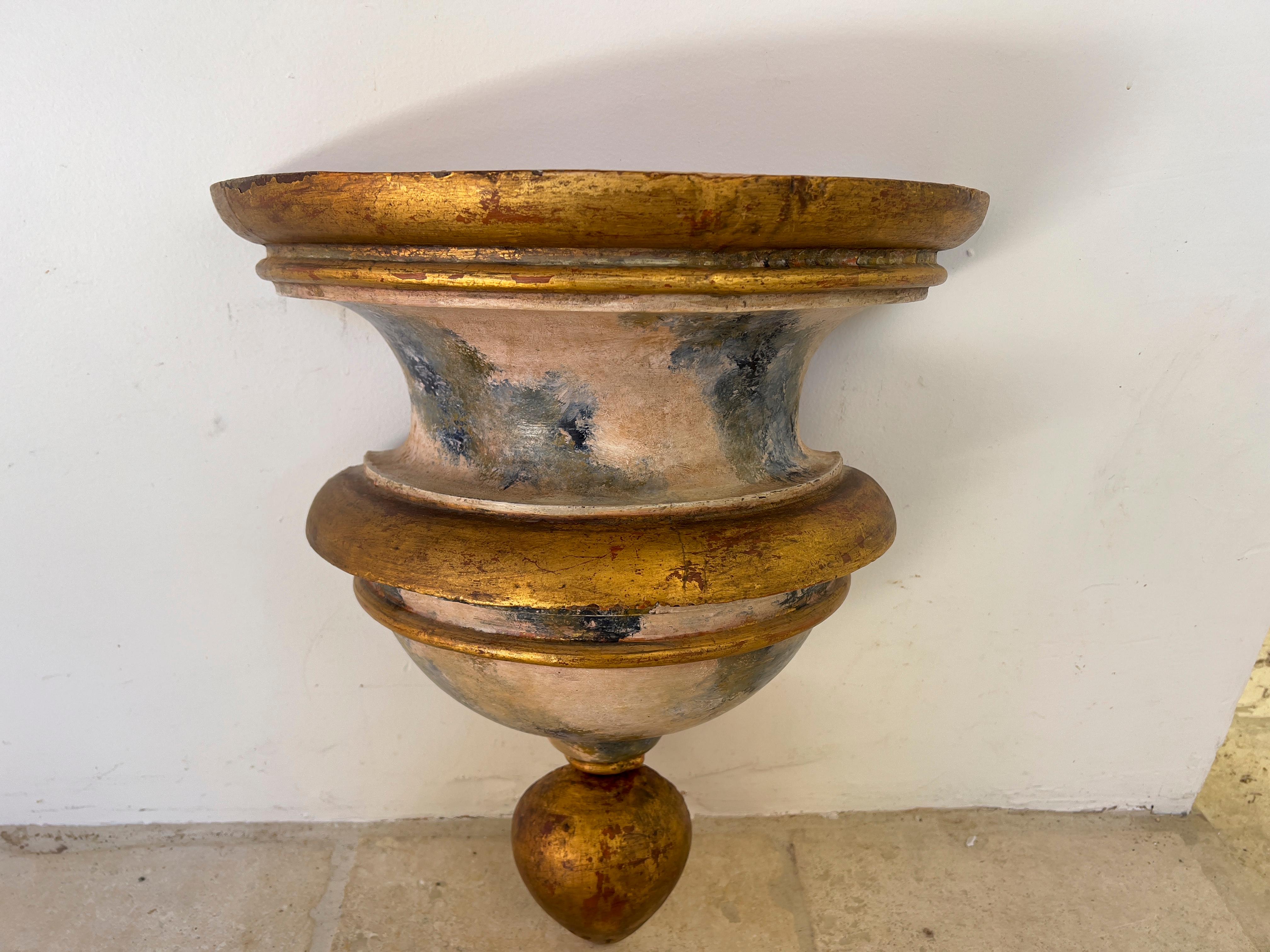 18th Century and Earlier Portuguese Eighteenth Century Decorative Wall Shelf For Sale