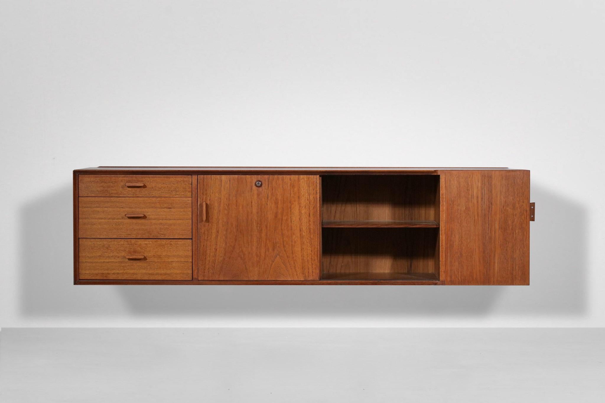 Mid-20th Century Wall Sideboard Arne Vodder from the 60s