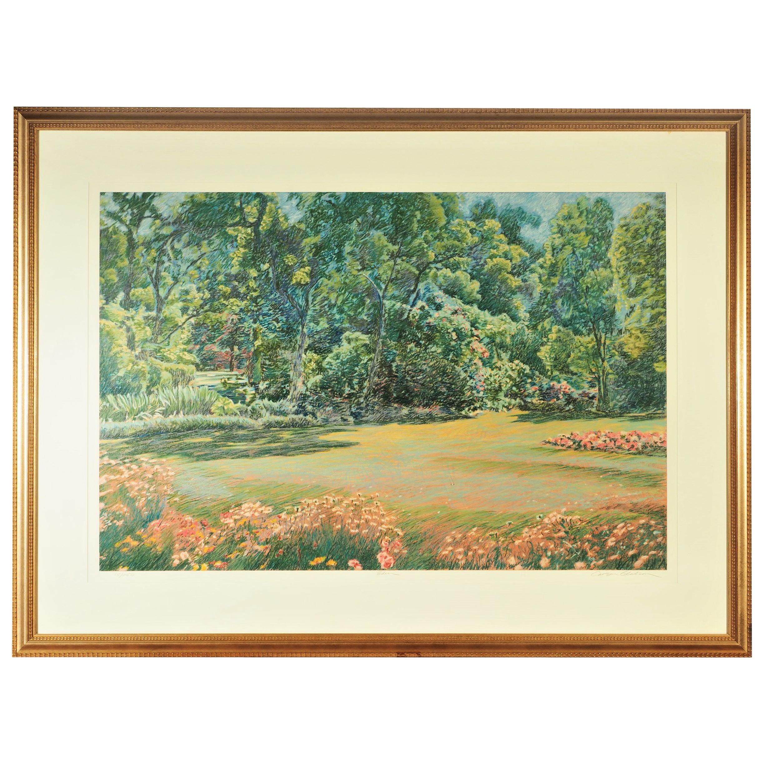Wall-Sized Carson Gladson Signed and Numbered Lithograph, "Eden"