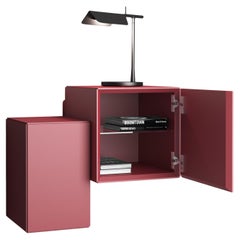 Wandregal / Nachttisch Minotti Italia Little Italy Mini - Rot