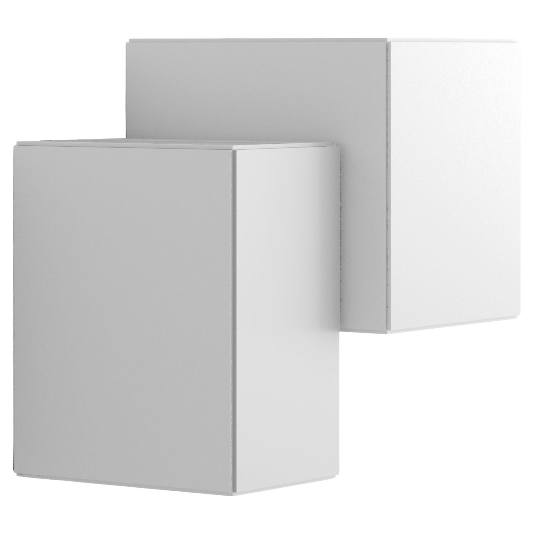 Wall Storage Unit / Bedside Table Minotti Italia Little Italy Mini - White For Sale