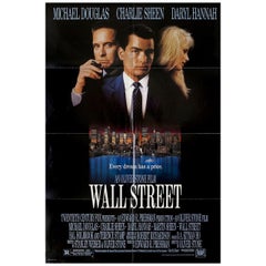 “Wall Street” 1987 U.S. One Sheet Film Poster