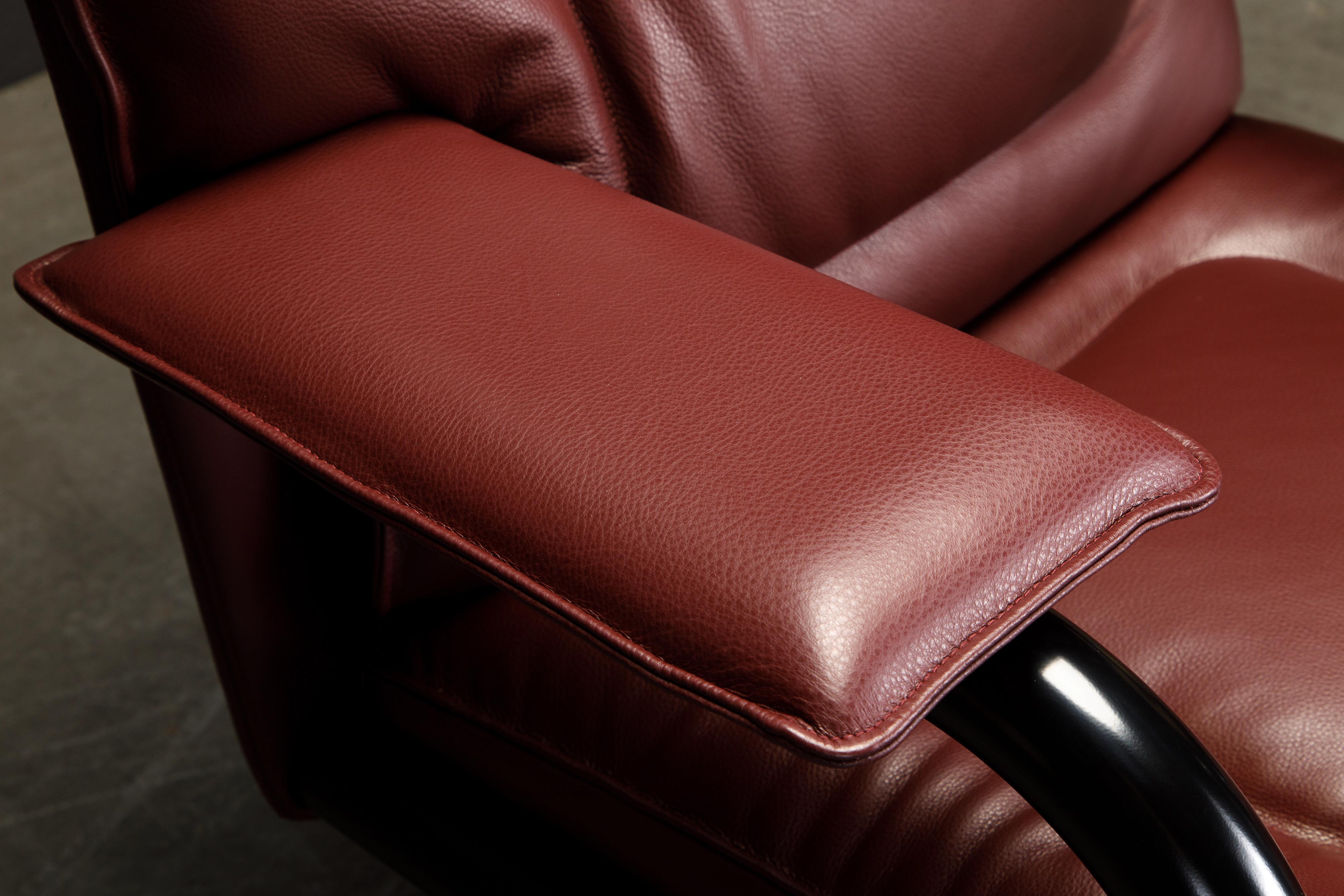 Chaise de bureau « Wall Street Big » de Guido Faleschini pour Mariani Leather en vente 4