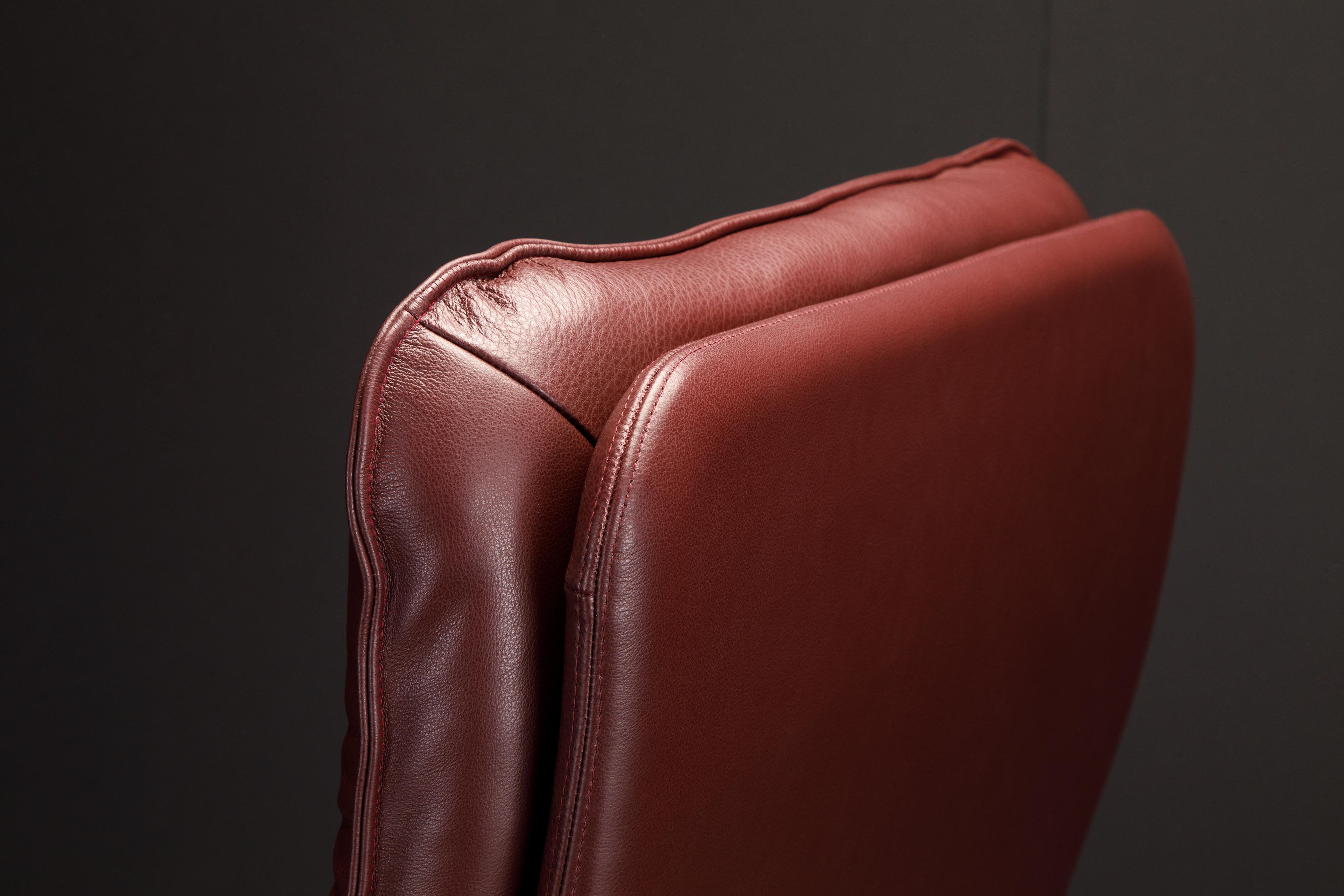 Chaise de bureau « Wall Street Big » de Guido Faleschini pour Mariani Leather en vente 8