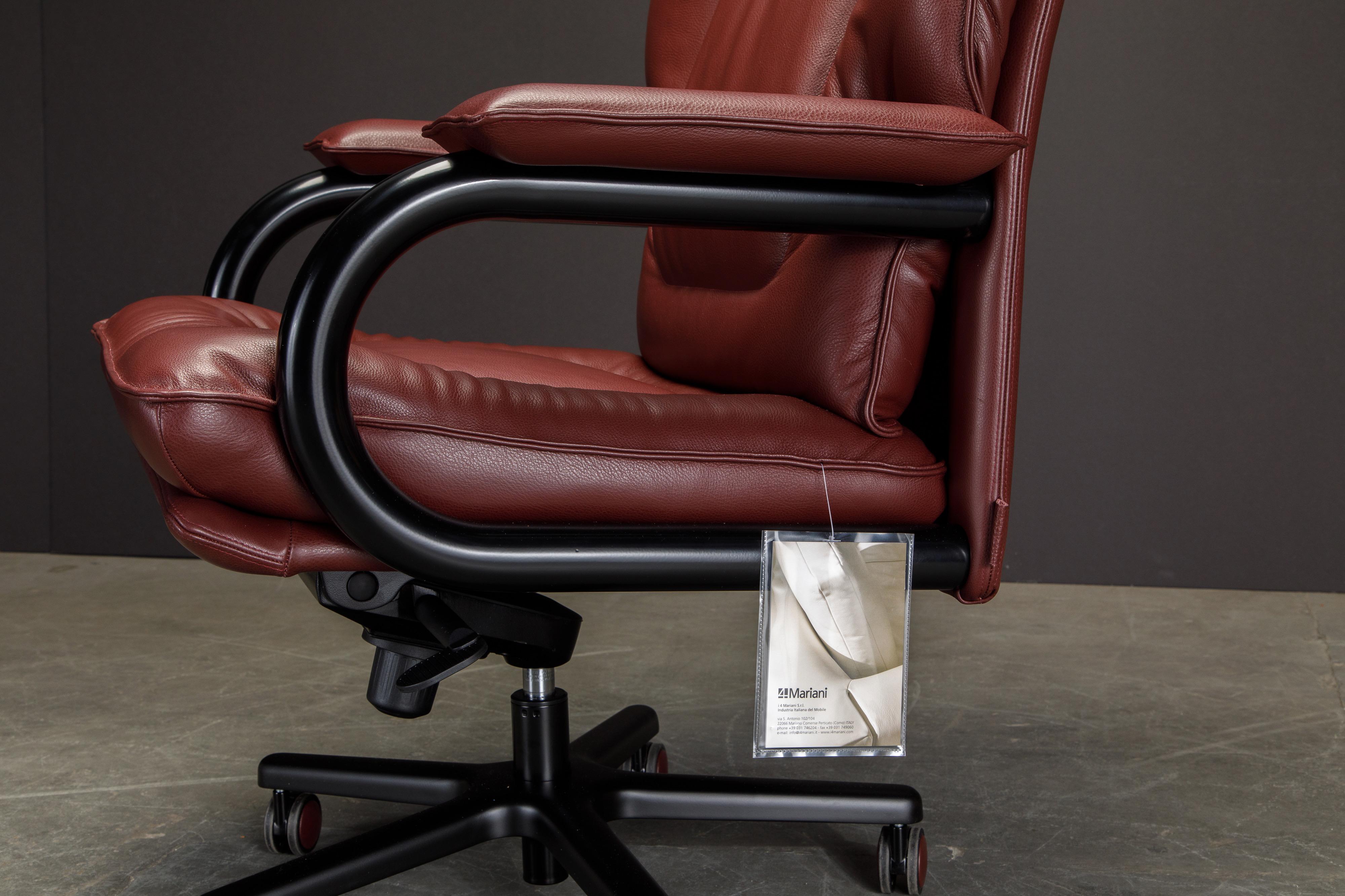 Chaise de bureau « Wall Street Big » de Guido Faleschini pour Mariani Leather en vente 9