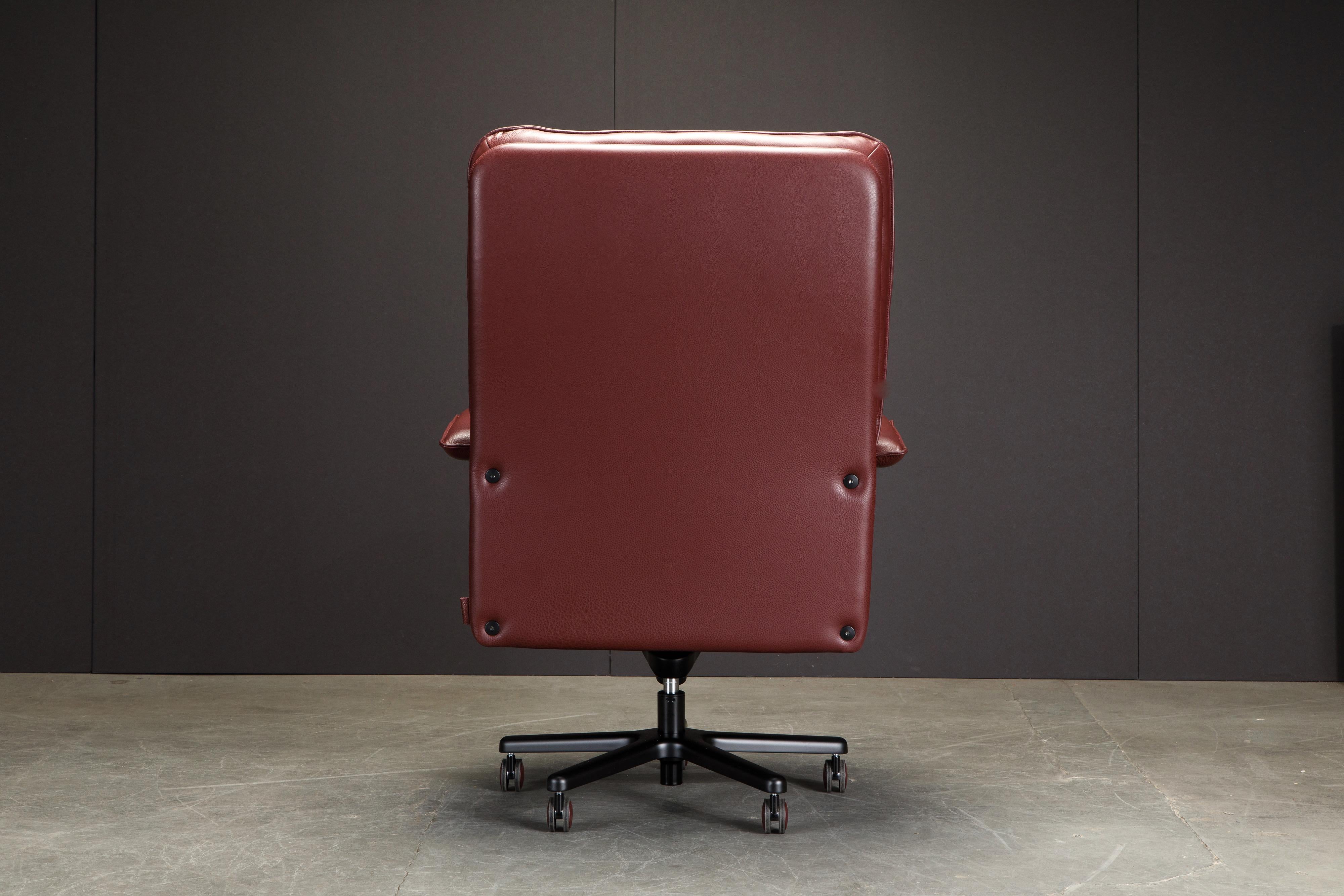 'Wall Street Big' by Guido Faleschini for Mariani Leather Executive Desk Chair For Sale 1
