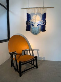 1975 Hand-Woven Cotton Wall Tapestry, Bohemian Style, Spain