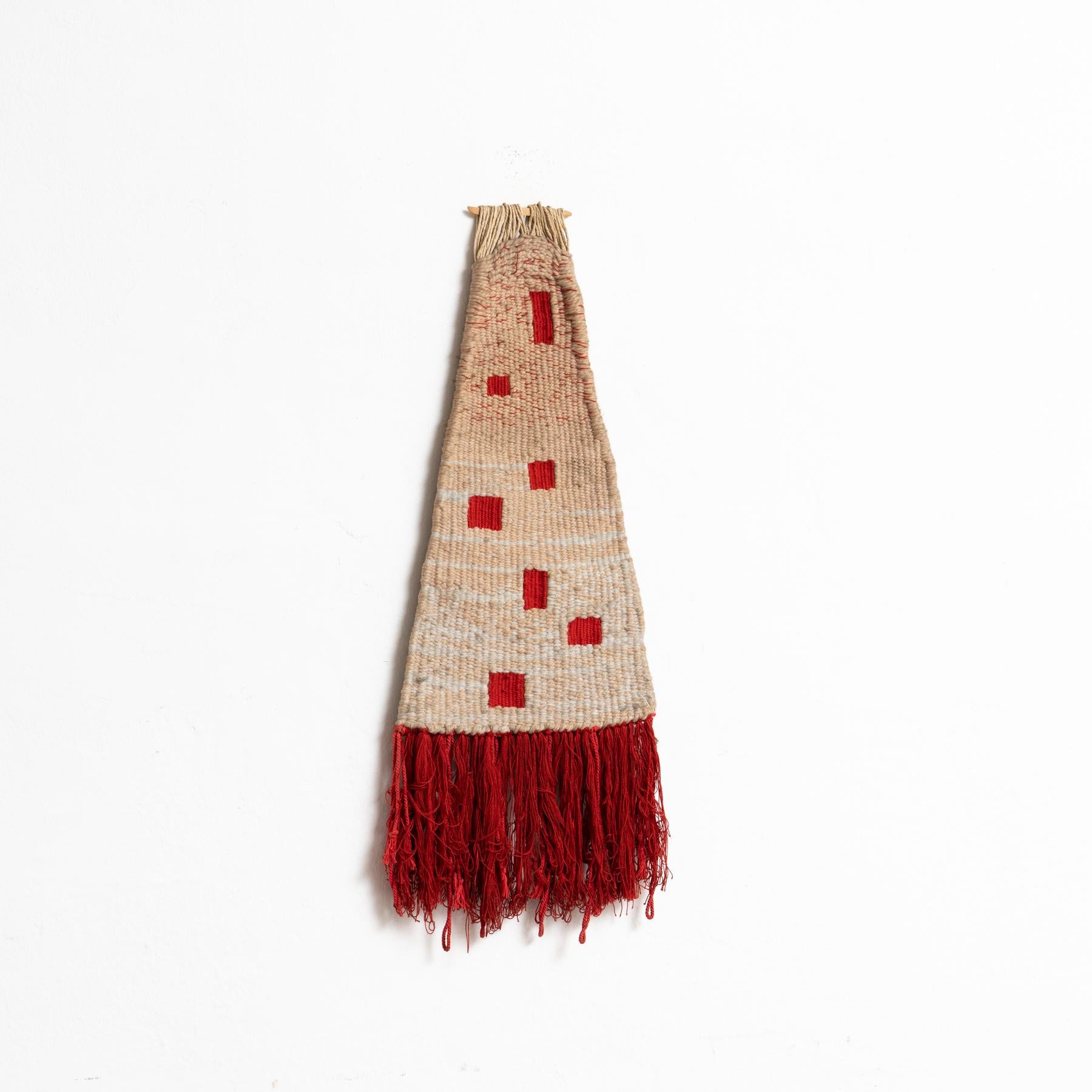 French Wall Tapestry – Geometric Composition from the 70s For Sale