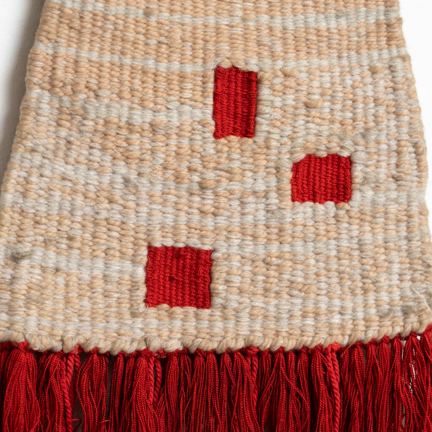 Textile Wall Tapestry – Geometric Composition from the 70s For Sale