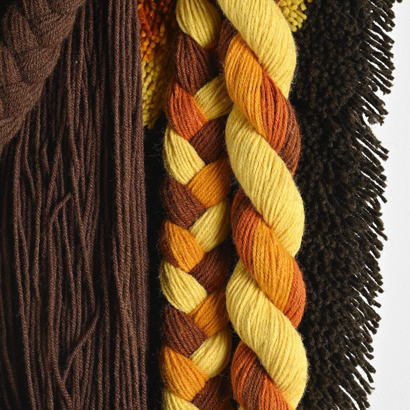 Mid-Century Modern Wall Tapestry in Macramé, Desso Studio, circa 1970