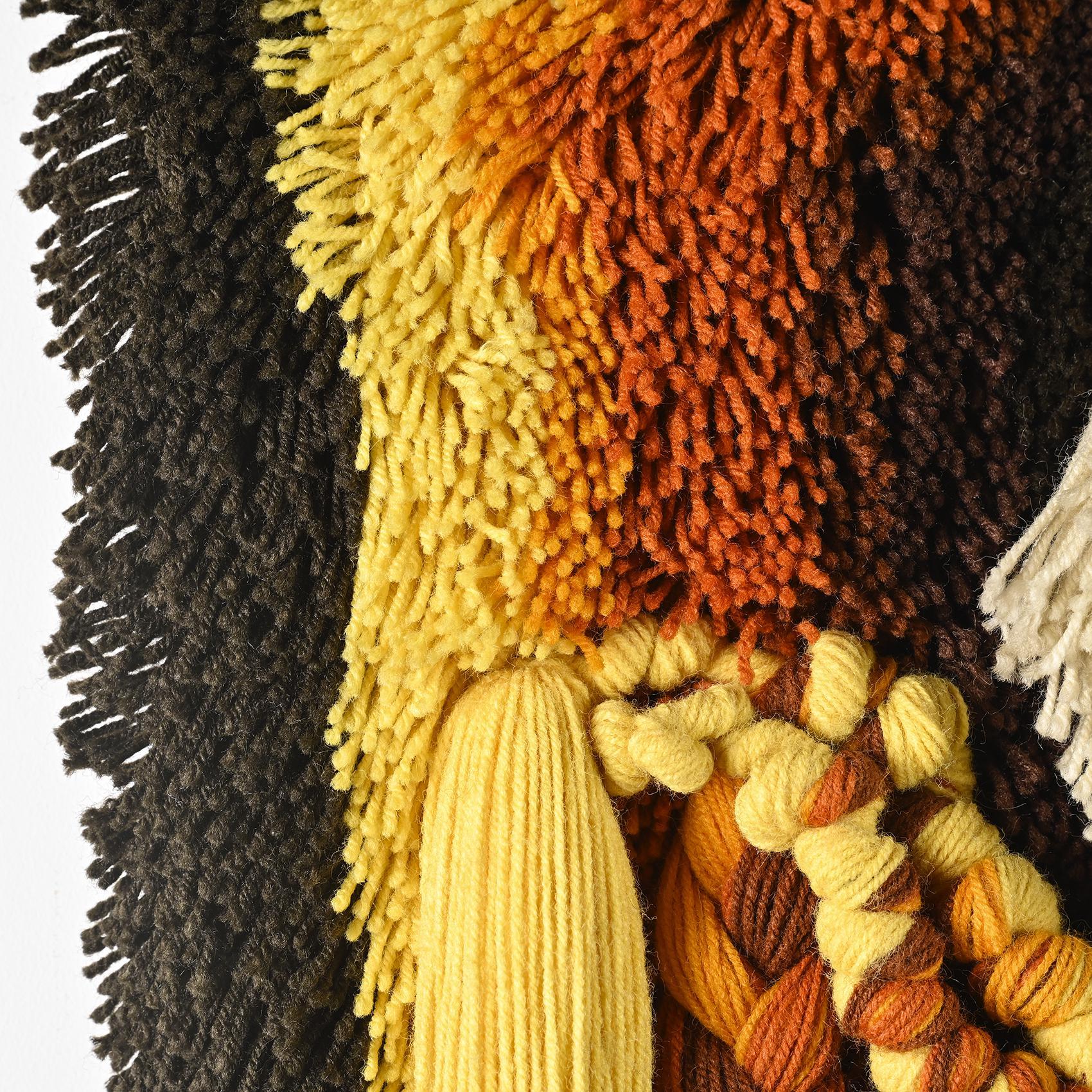 Dutch Wall Tapestry in Macramé, Desso Studio, circa 1970