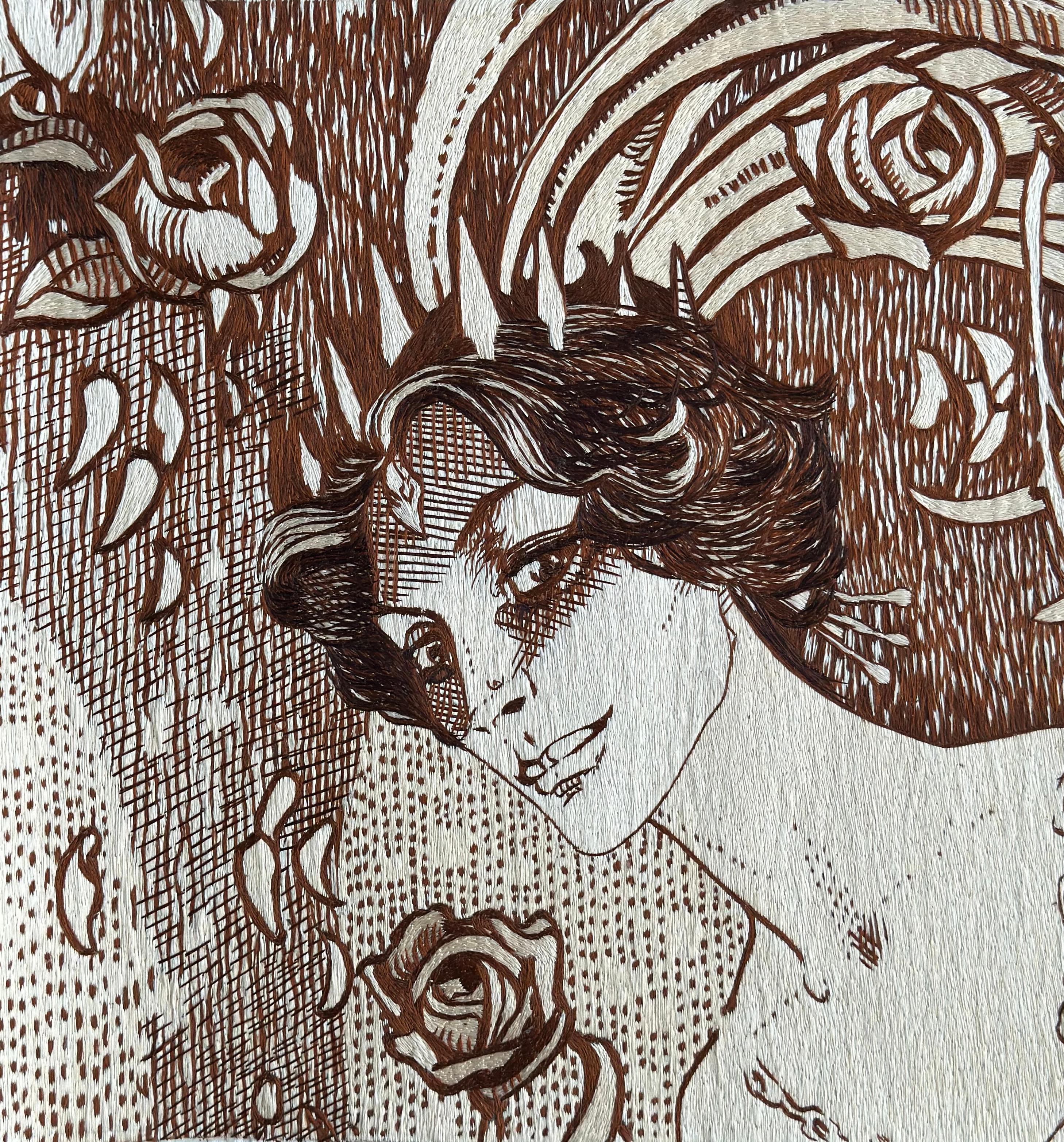 
Tapisserie murale en broderie de soie, d'après Le Maître et Marguerite de Michael Boulgakov
Nous présentons à votre attention une tapisserie unique, réalisée à la main et illustrant de manière captivante la scène culminante du roman Le Maître et