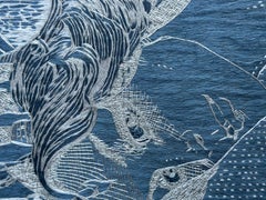 Tapiz de pared en bordado de seda, según Maestro y Margarita de Miguel Bulgákov