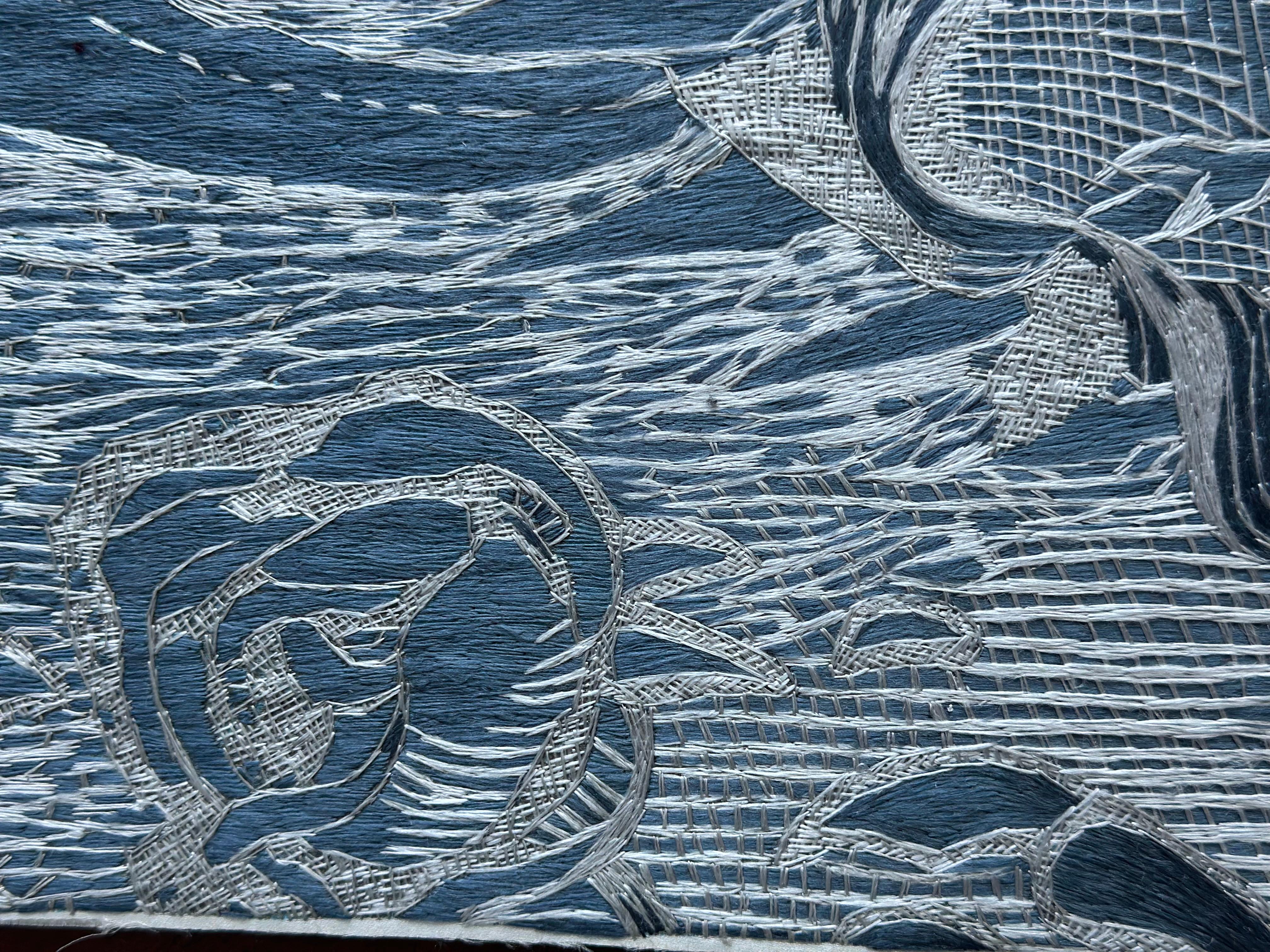 Hong Kong Tapisserie murale en broderie de soie, d'après Le Maître et Marguerite de Michael Boulgakov en vente