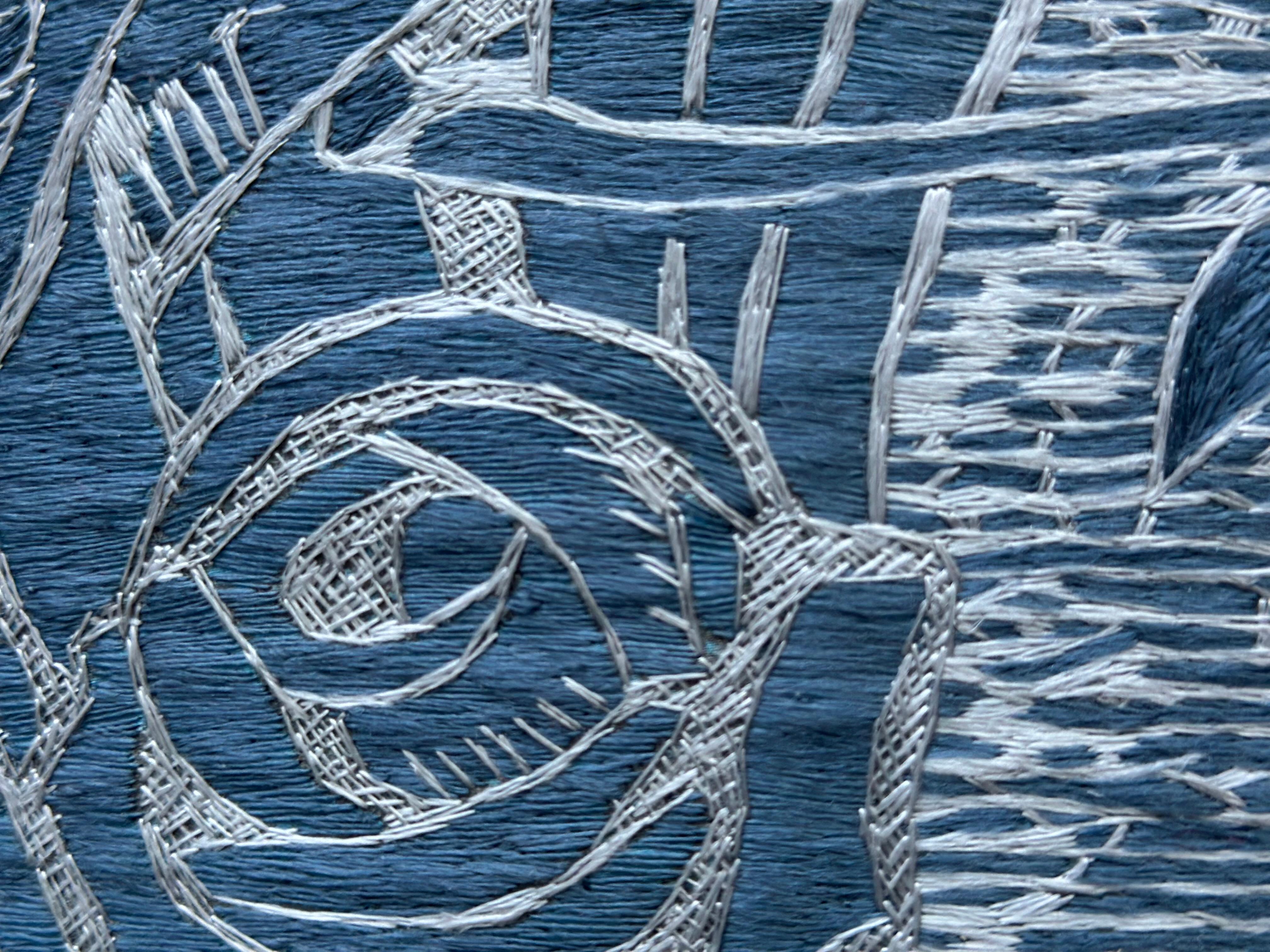 Fait main Tapisserie murale en broderie de soie, d'après Le Maître et Marguerite de Michael Boulgakov en vente