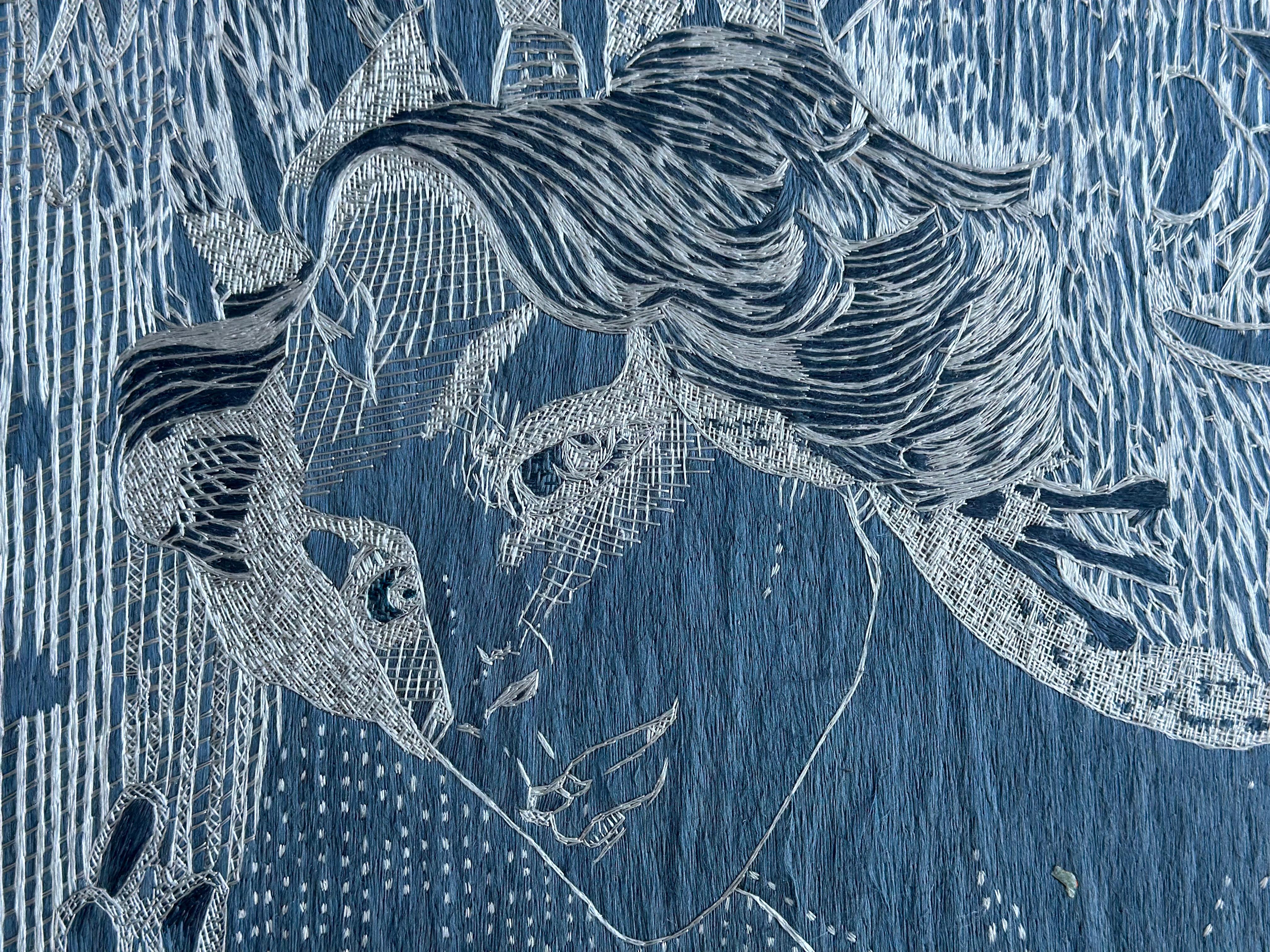 Tapisserie murale en broderie de soie, d'après Le Maître et Marguerite de Michael Boulgakov Excellent état - En vente à Hong Kong, HK