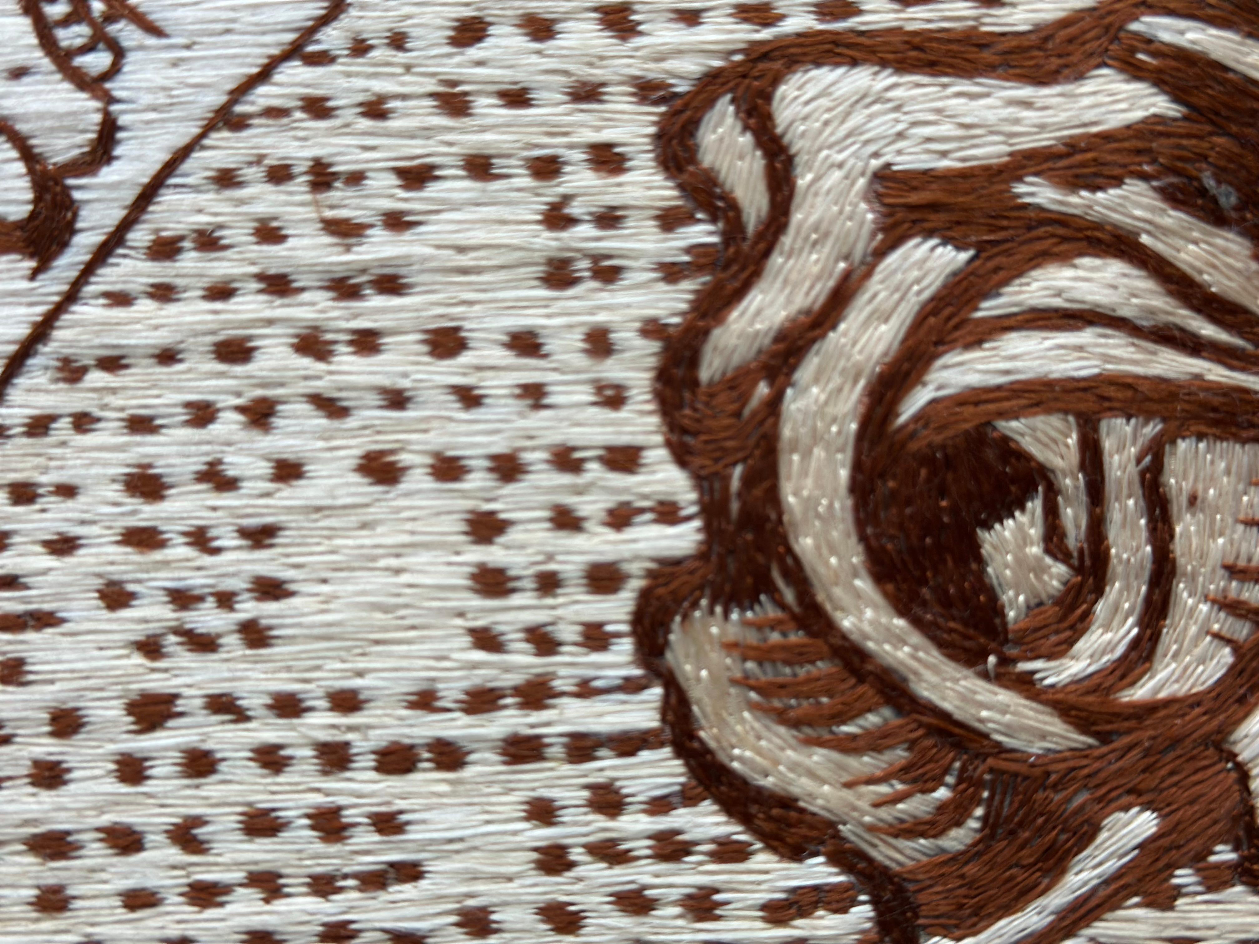 XXIe siècle et contemporain Tapisserie murale en broderie de soie, d'après Le Maître et Marguerite de Michael Boulgakov en vente