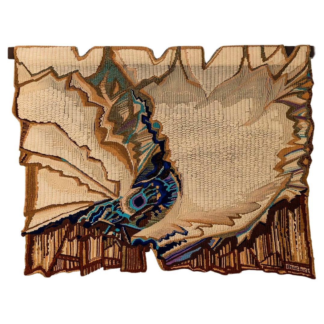 Wall Tapestry “La Vague a l’Ame” By Jacques Brachet, France 1974 For Sale