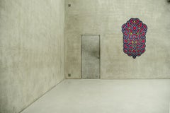 Tapisserie murale tapisserie rouge couleur primaire géométrique tribal Arcade Ecco 1 Las Animas