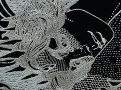 Tapiz de pared Bordado en plata, según El maestro y Margarita de Michael Bulgakov