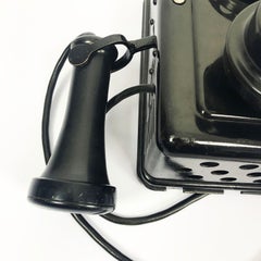 Wandtelefon Modell 553 ein Kerzenständer um 1930 von Western Electric
