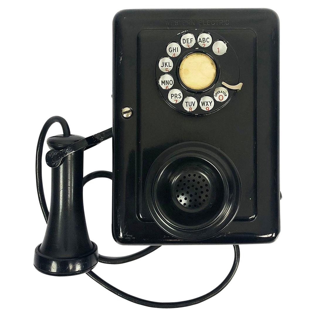 Wall Telephone Model 553 a Candlestick circa 1930 by Western Electric