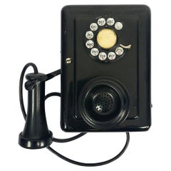 Wandtelefon Modell 553 ein Kerzenständer um 1930 von Western Electric