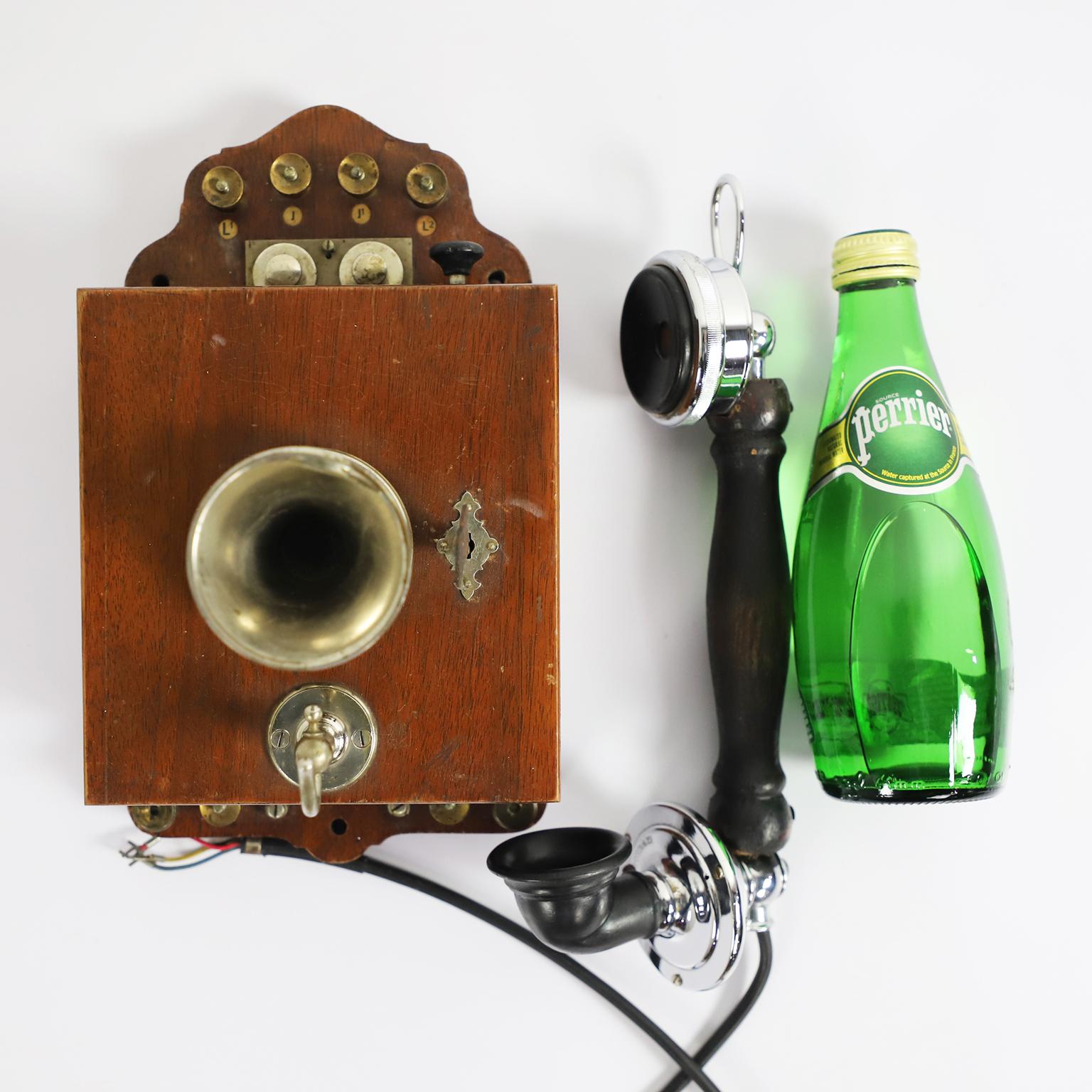 American Wall Telephone Switchboard circa 1930 For Sale