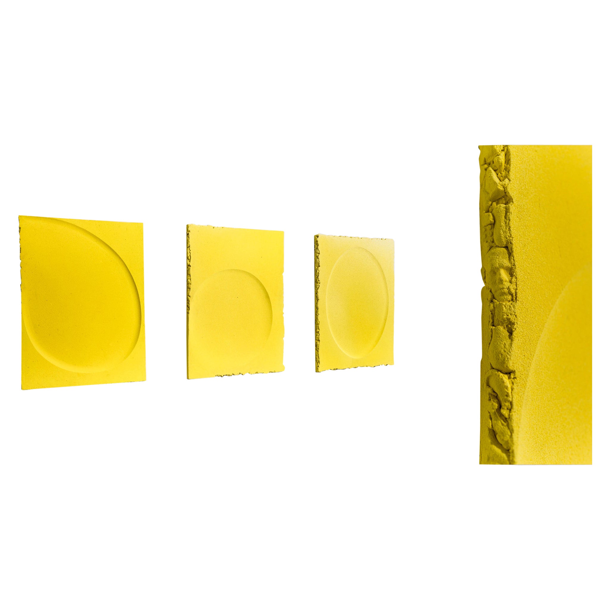 Carrelage mural en jaune wty#01 Objects for Objects par Caspi Ceramics NL en vente