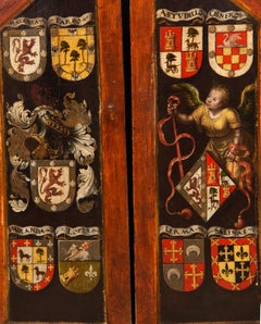 Wall triptych, Pietà and Saints John. Oil on panel, metal. Spanish school, 16th