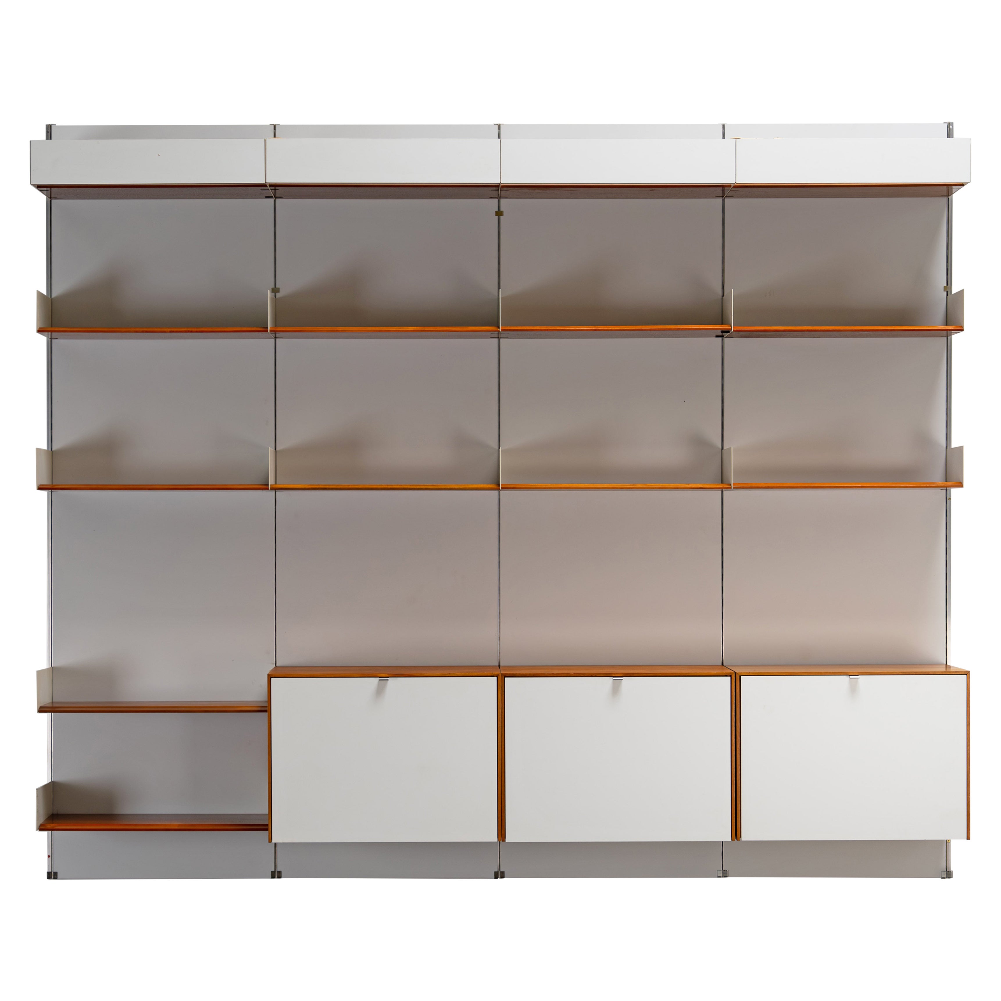 Wall Unit Bookcase by Knoll International designed by Fred Ruf, 1950s