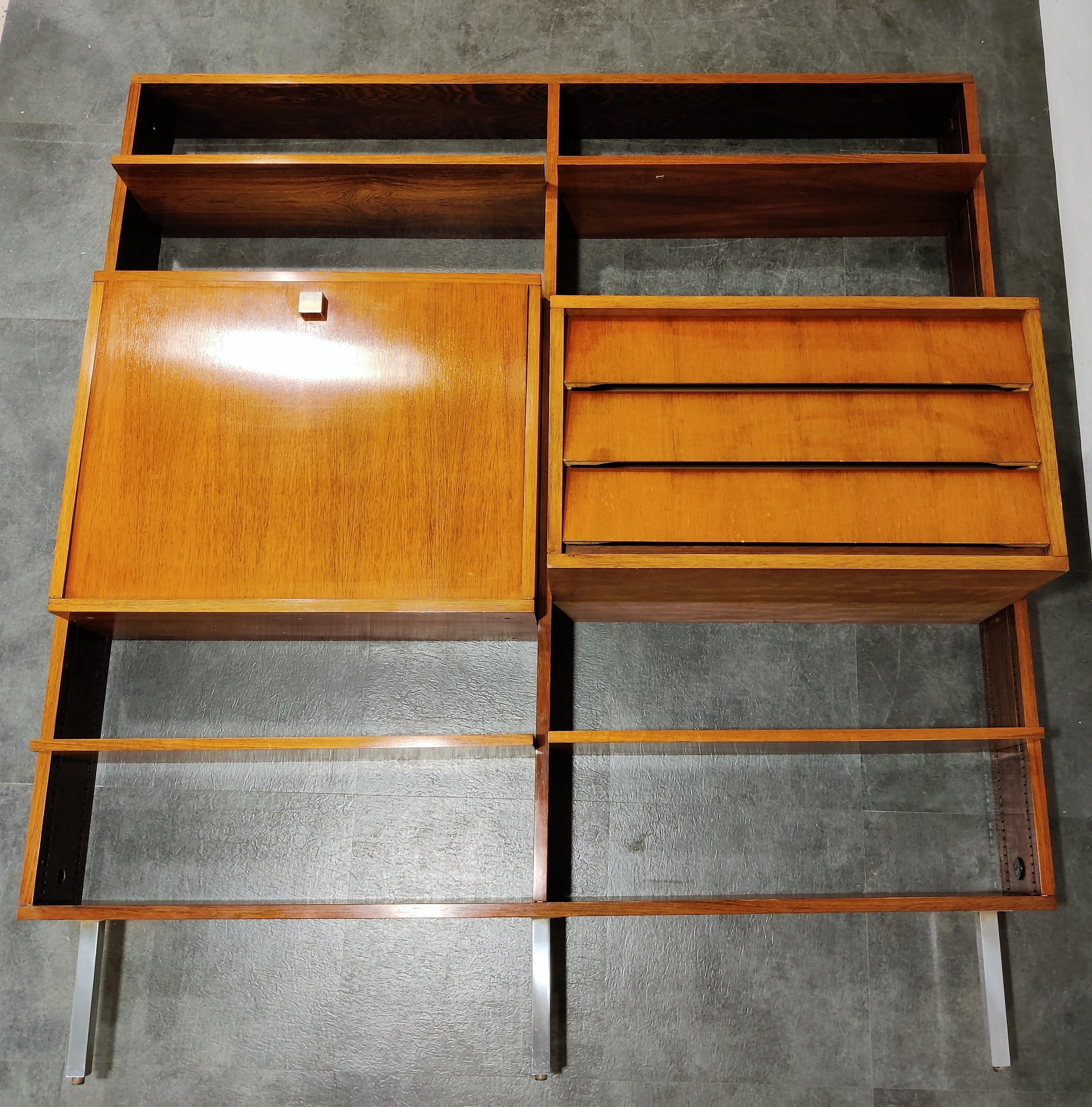 Mid-Century Modern Wall Unit by Alfred Hendrickx for Belform, 1960s