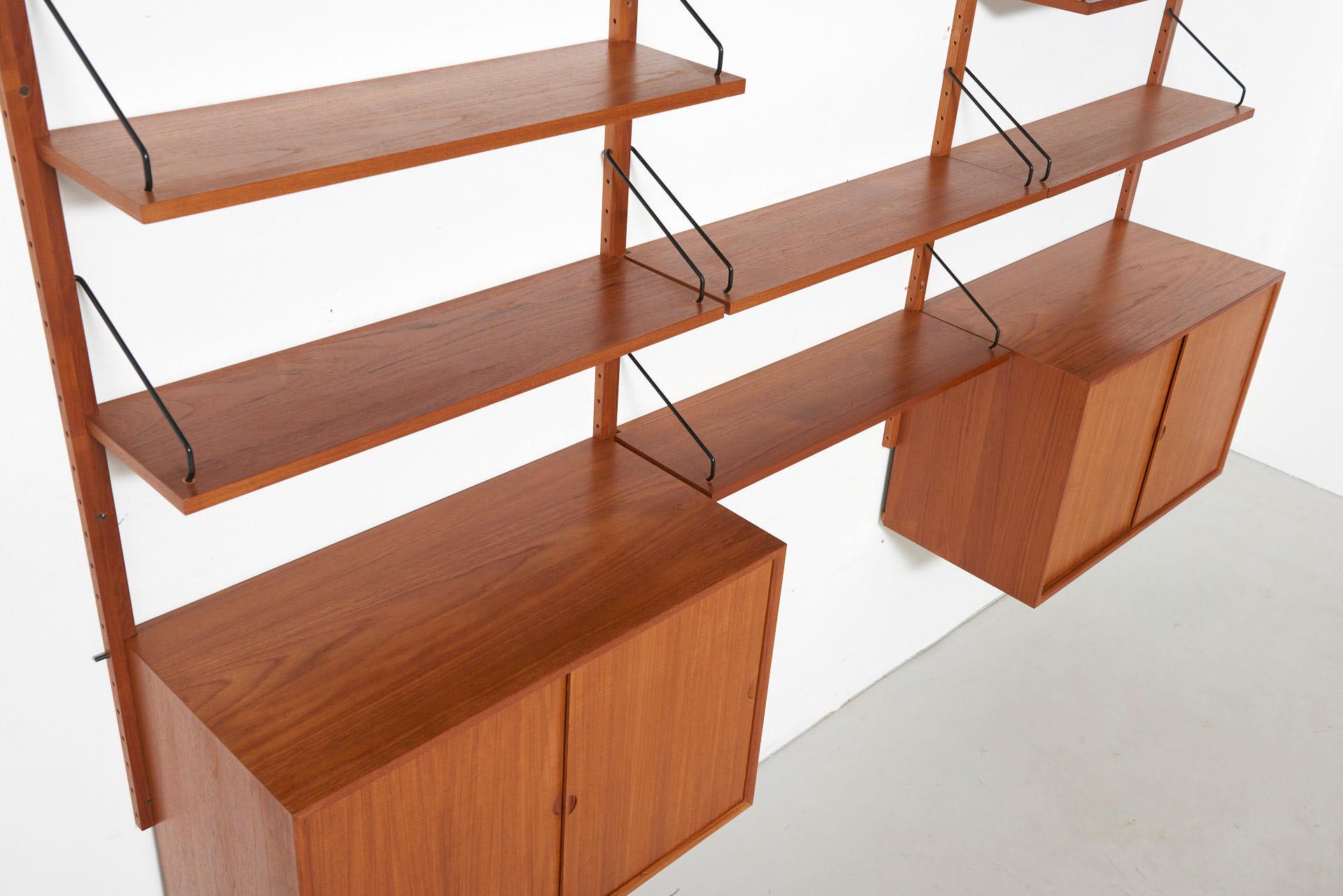 Teak Wall Unit by Cadovius, 1960s For Sale