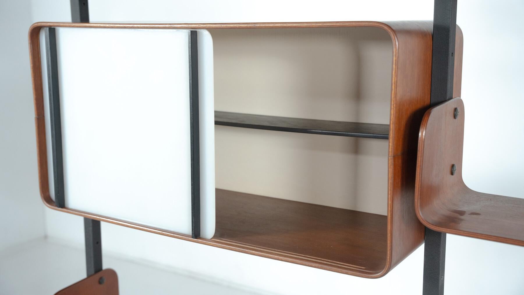 Wall Unit by Franco Campo and Carlo Graffi for Home Torino, 1950s im Angebot 5