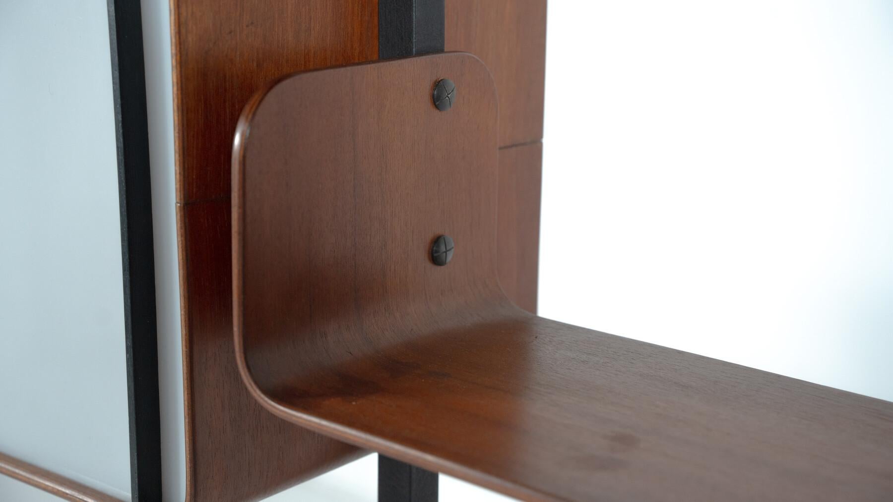 Wall Unit by Franco Campo and Carlo Graffi for Home Torino, 1950s im Angebot 10