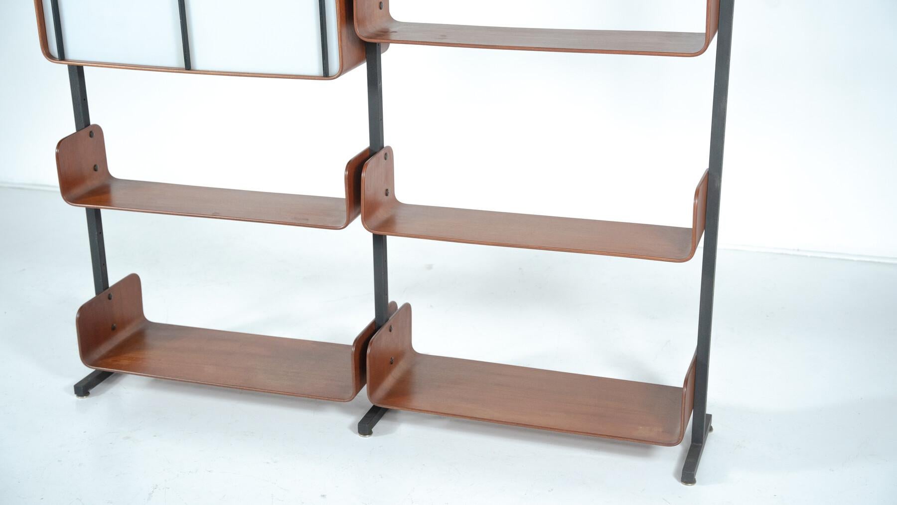 Wall Unit by Franco Campo and Carlo Graffi for Home Torino, 1950s im Angebot 13