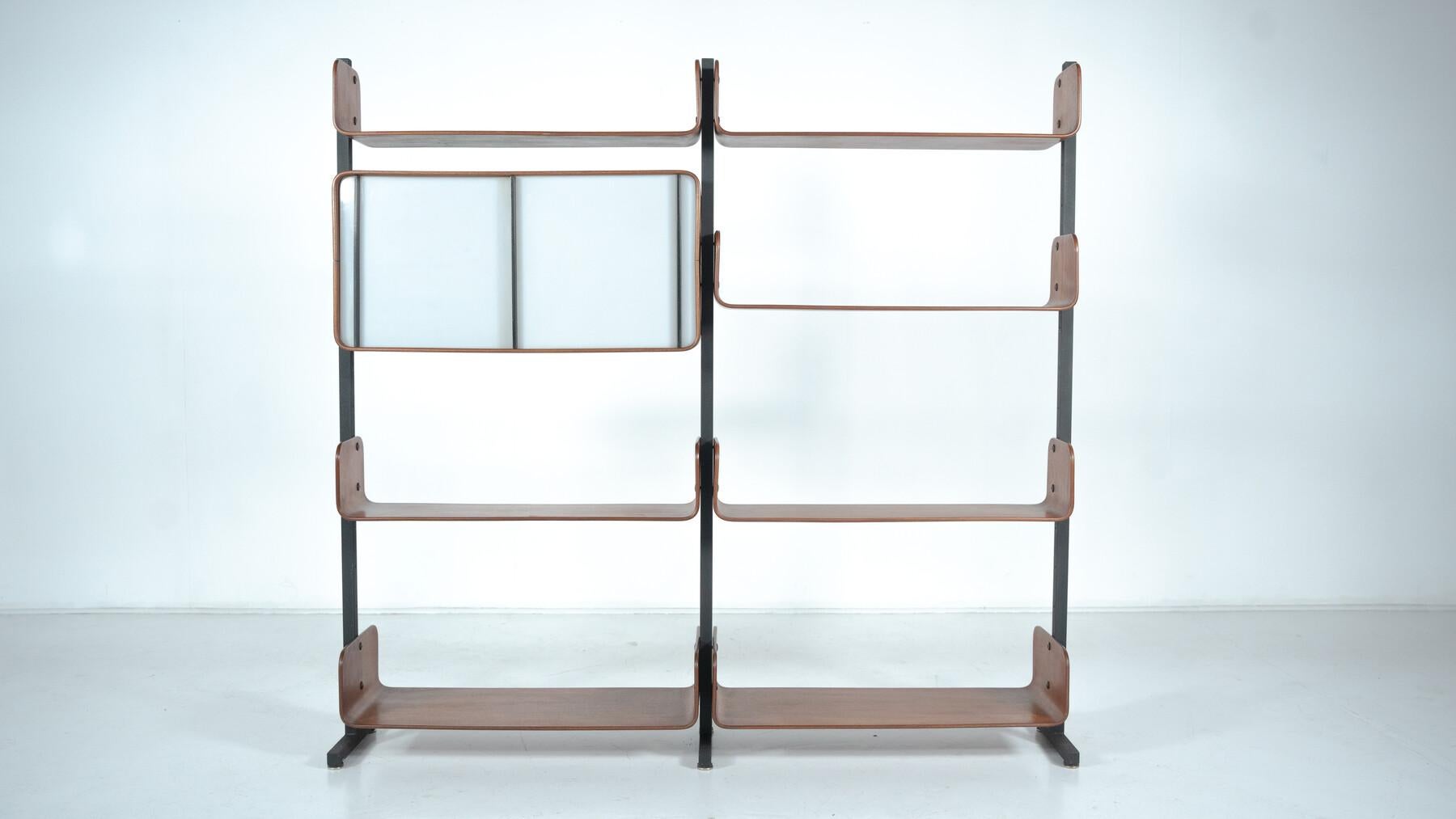Wall Unit by Franco Campo and Carlo Graffi for Home Torino, 1950s im Angebot 14