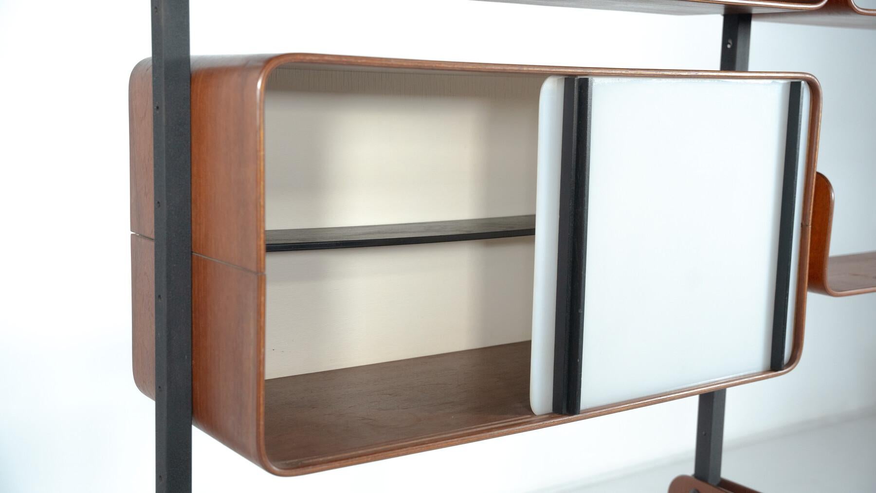 Wall Unit by Franco Campo and Carlo Graffi for Home Torino, 1950s (Italienisch) im Angebot