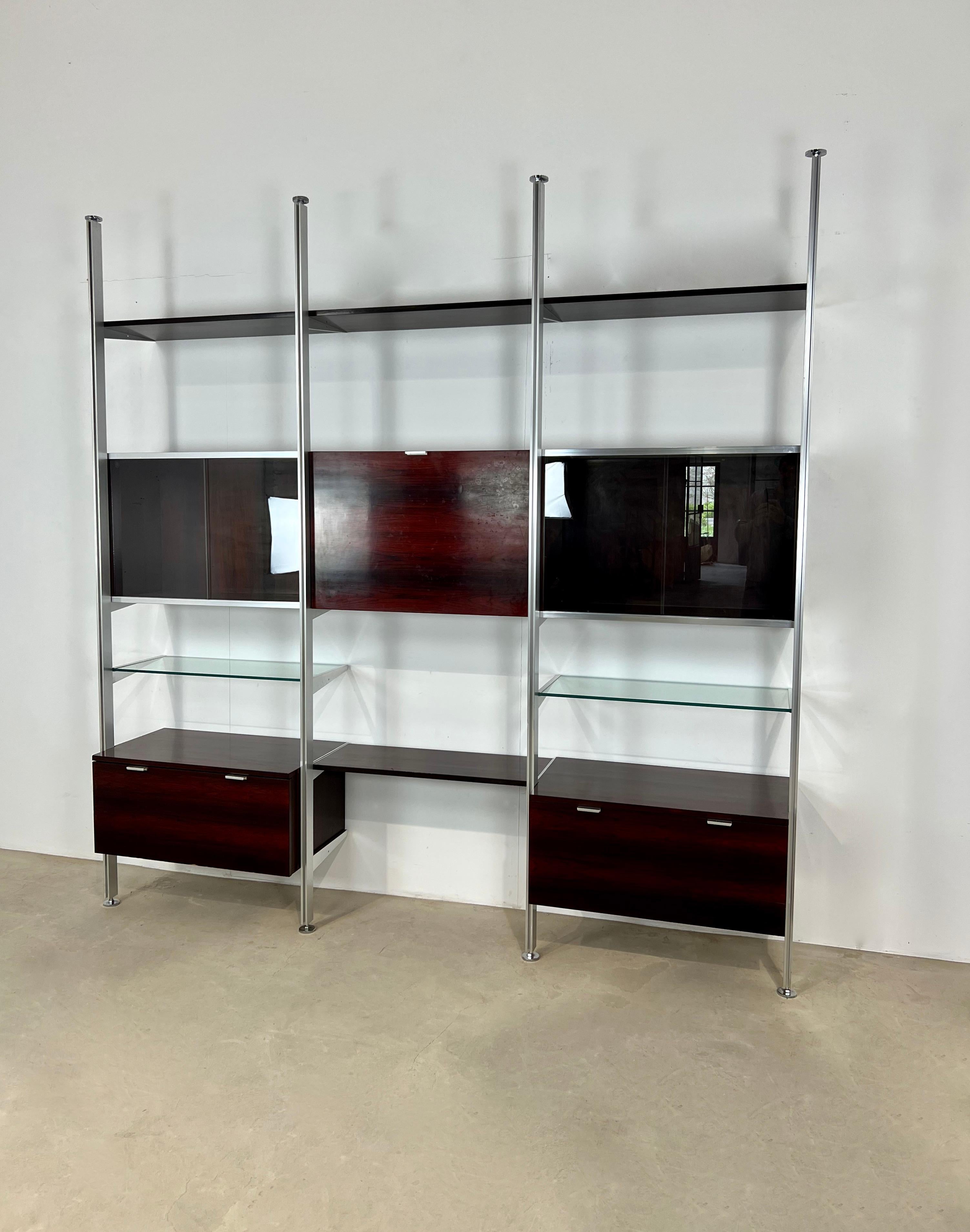 Mid-Century Modern Wall Unit by George Nelson for Mobilier International, 1960s For Sale